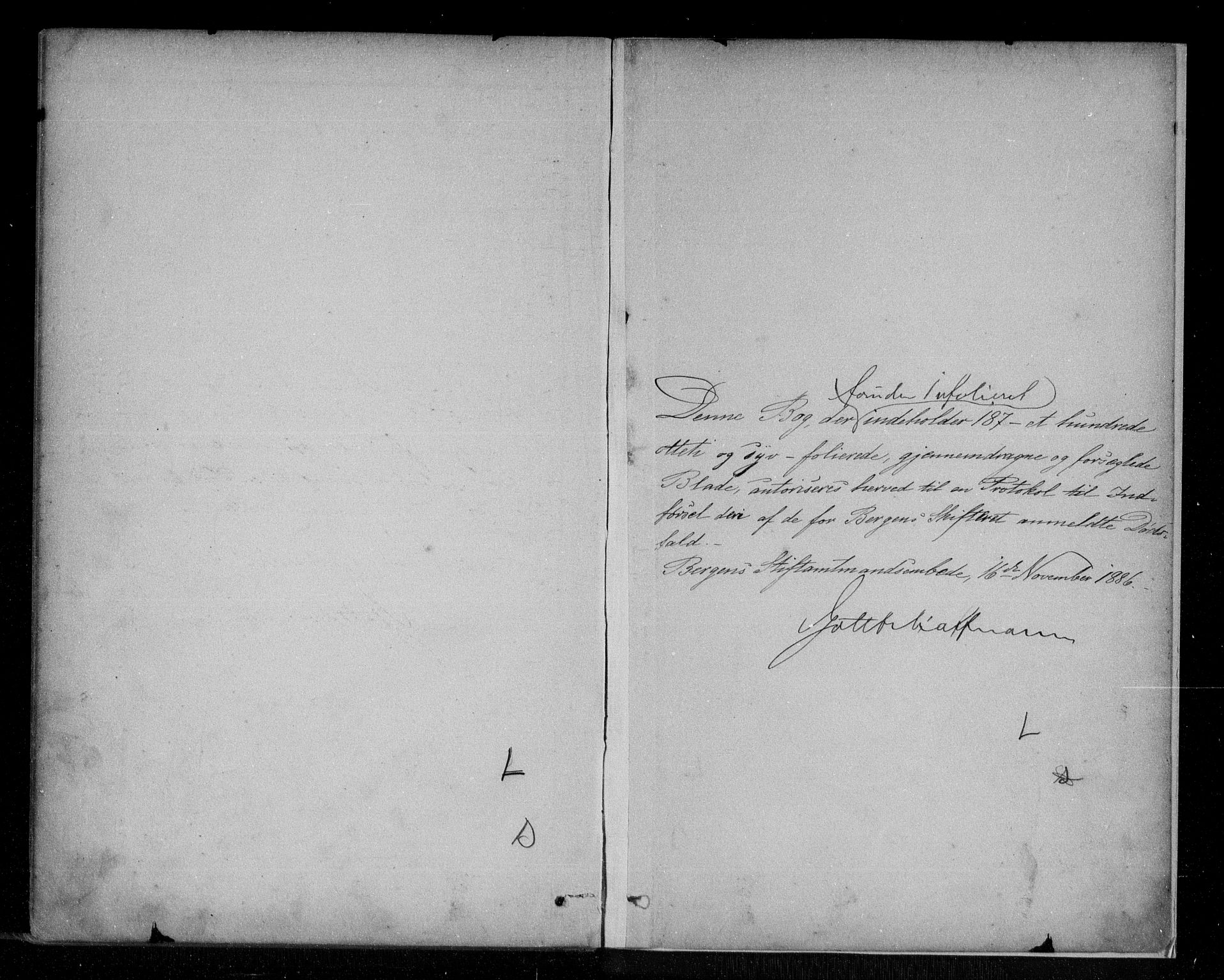 Byfogd og Byskriver i Bergen, AV/SAB-A-3401/06/06Na/L0005: Dødsfallsjournaler, 1886-1892