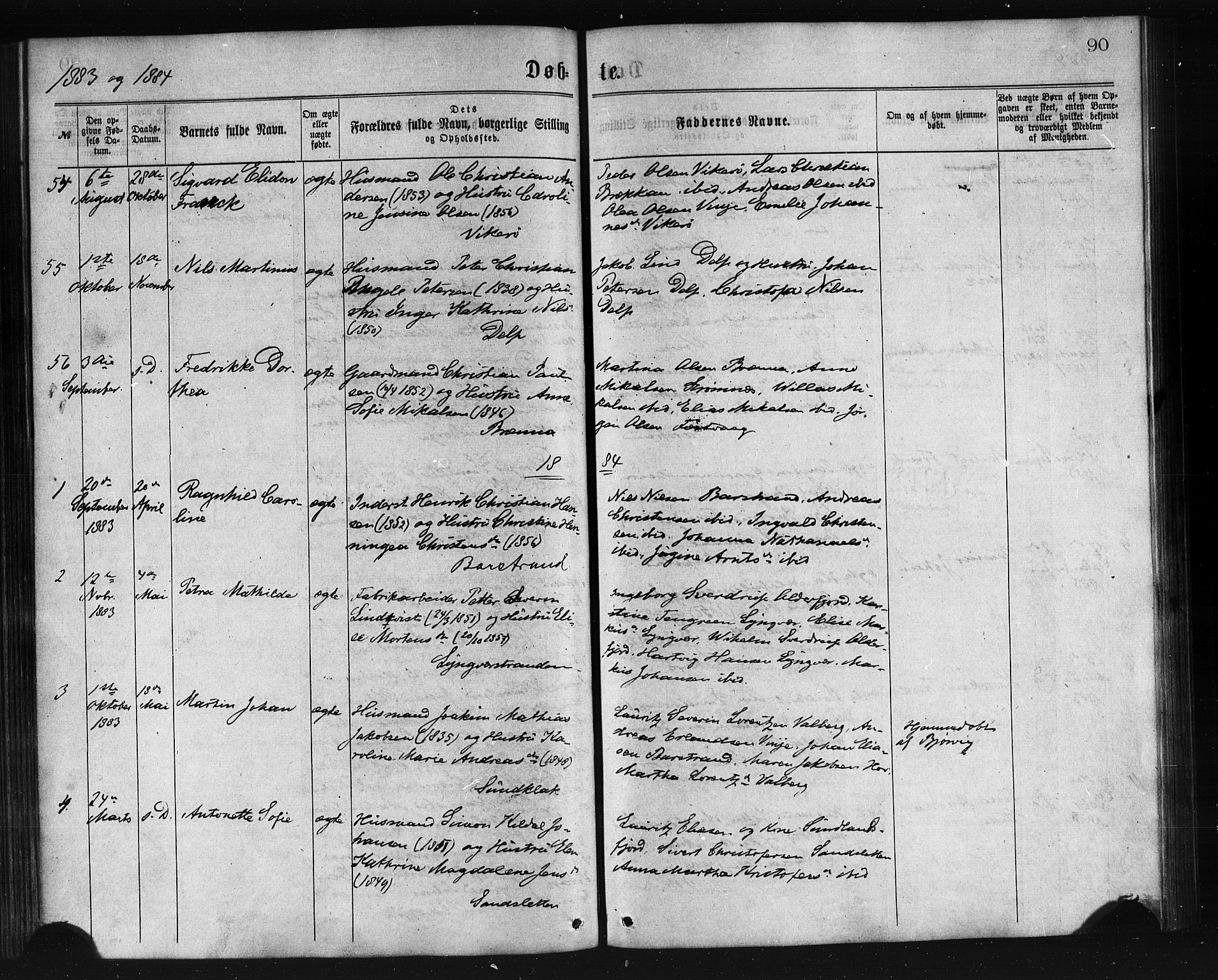 Ministerialprotokoller, klokkerbøker og fødselsregistre - Nordland, AV/SAT-A-1459/876/L1096: Ministerialbok nr. 876A02, 1870-1886, s. 90
