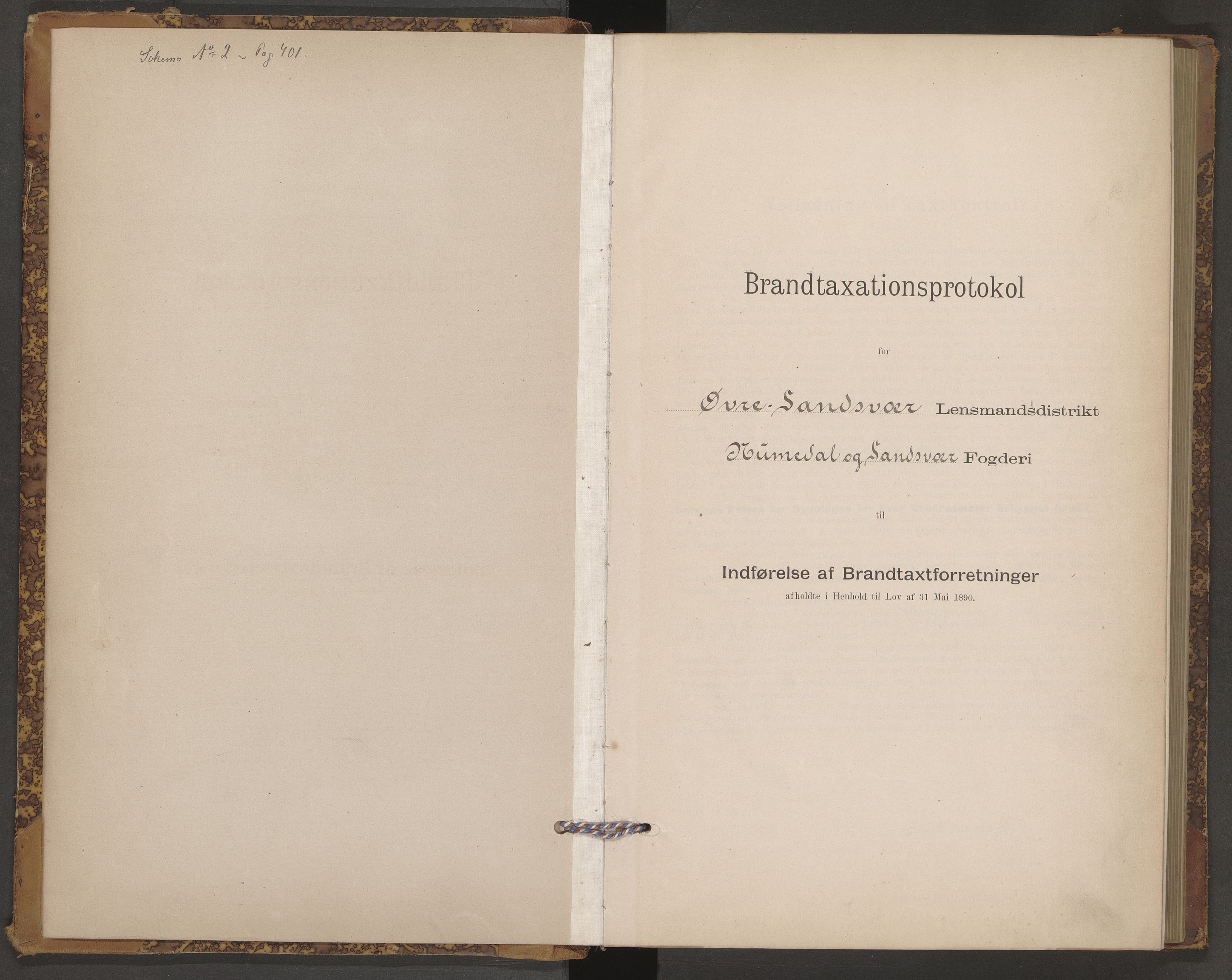 Øvre Sandsvær lensmannskontor, AV/SAKO-A-514/Y/Yc/Ycb/L0001: Skjematakstprotokoll, 1895-1906