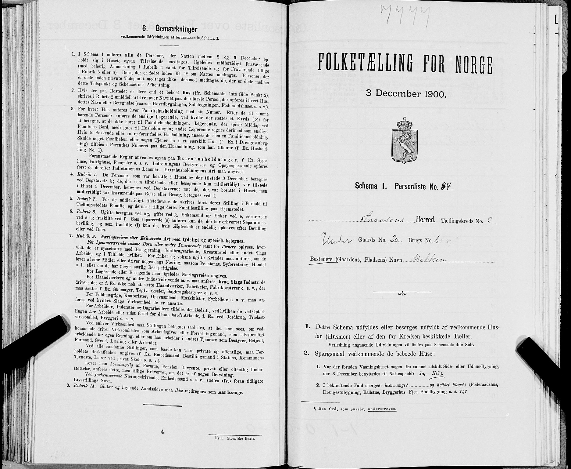SAT, Folketelling 1900 for 1736 Snåsa herred, 1900, s. 512