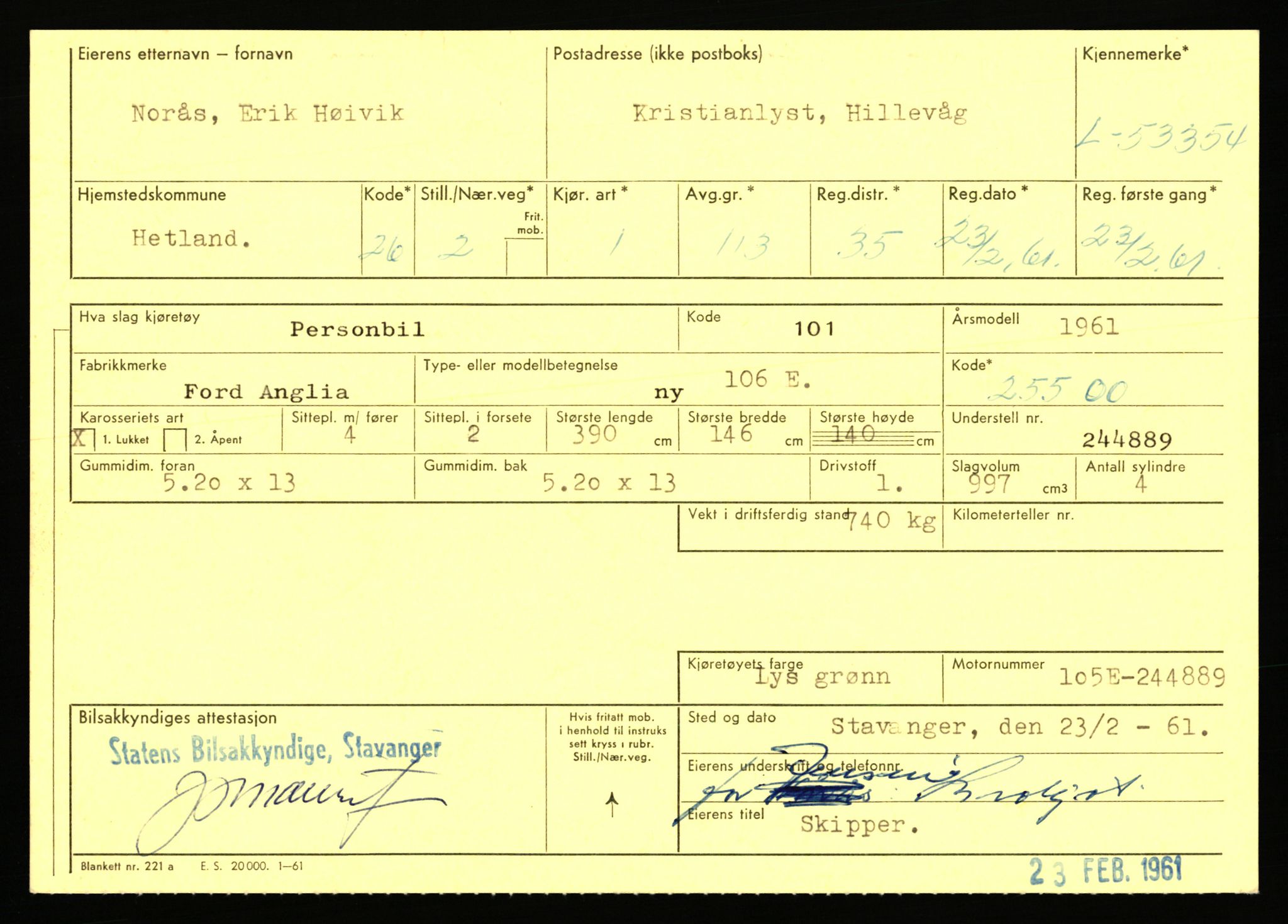 Stavanger trafikkstasjon, AV/SAST-A-101942/0/F/L0053: L-52900 - L-54199, 1930-1971, s. 1189