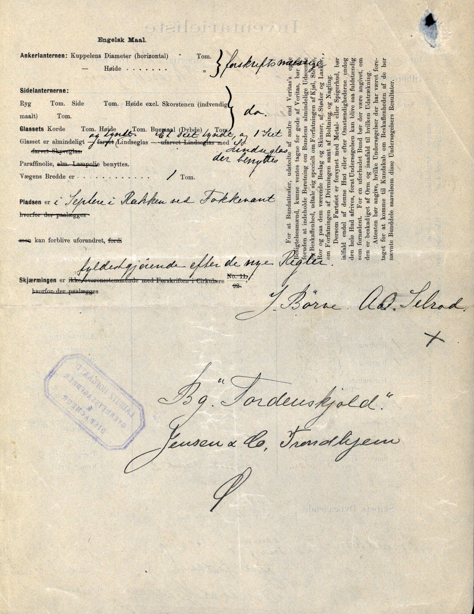 Pa 63 - Østlandske skibsassuranceforening, VEMU/A-1079/G/Ga/L0030/0003: Havaridokumenter / Rex, Salus, Schweigaard, Seladon, Titania, Tordenskjold av Trondhjem, 1893, s. 67