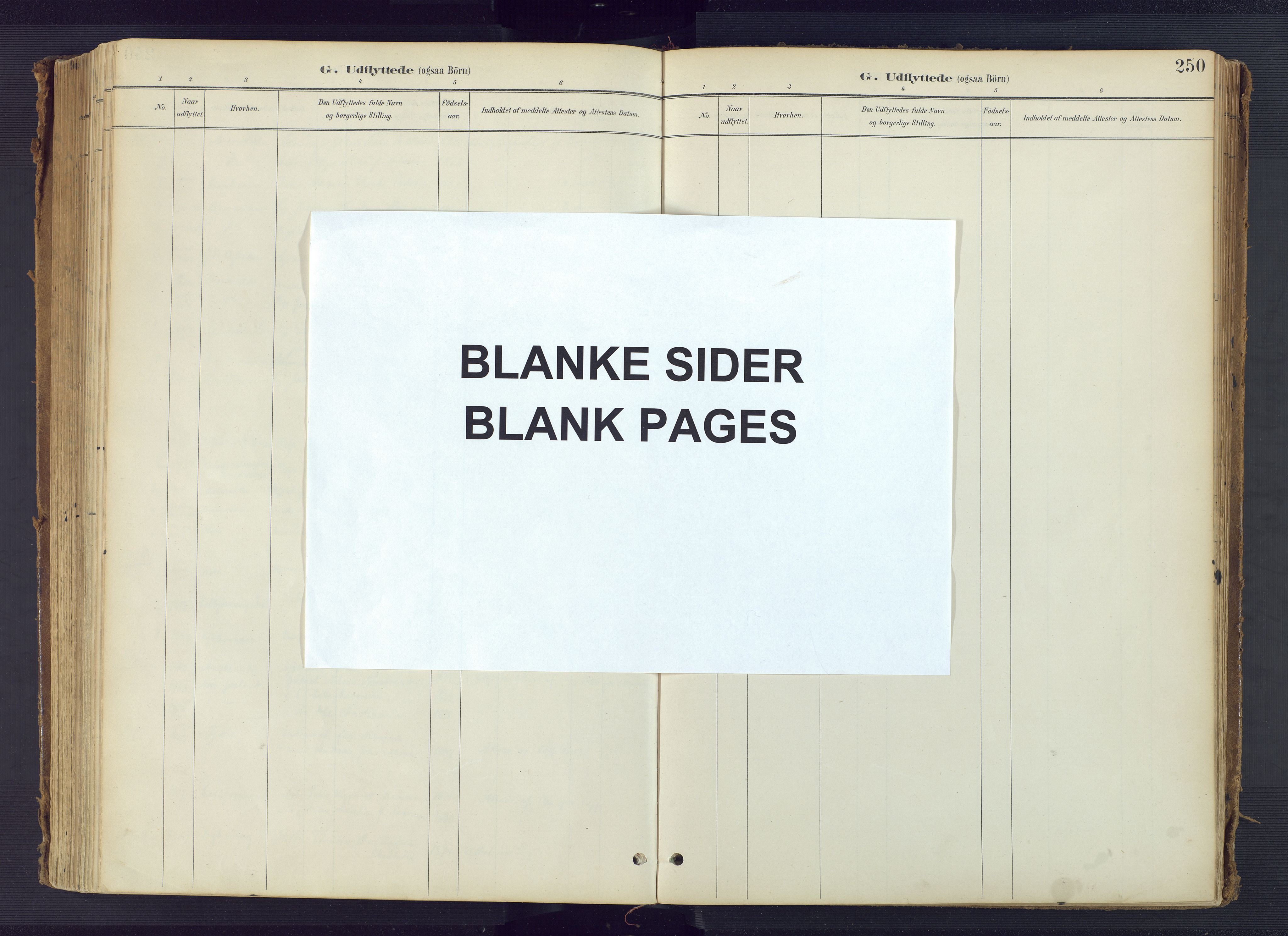 Tromøy sokneprestkontor, AV/SAK-1111-0041/F/Fa/L0010: Ministerialbok nr. A 10, 1896-1912, s. 250