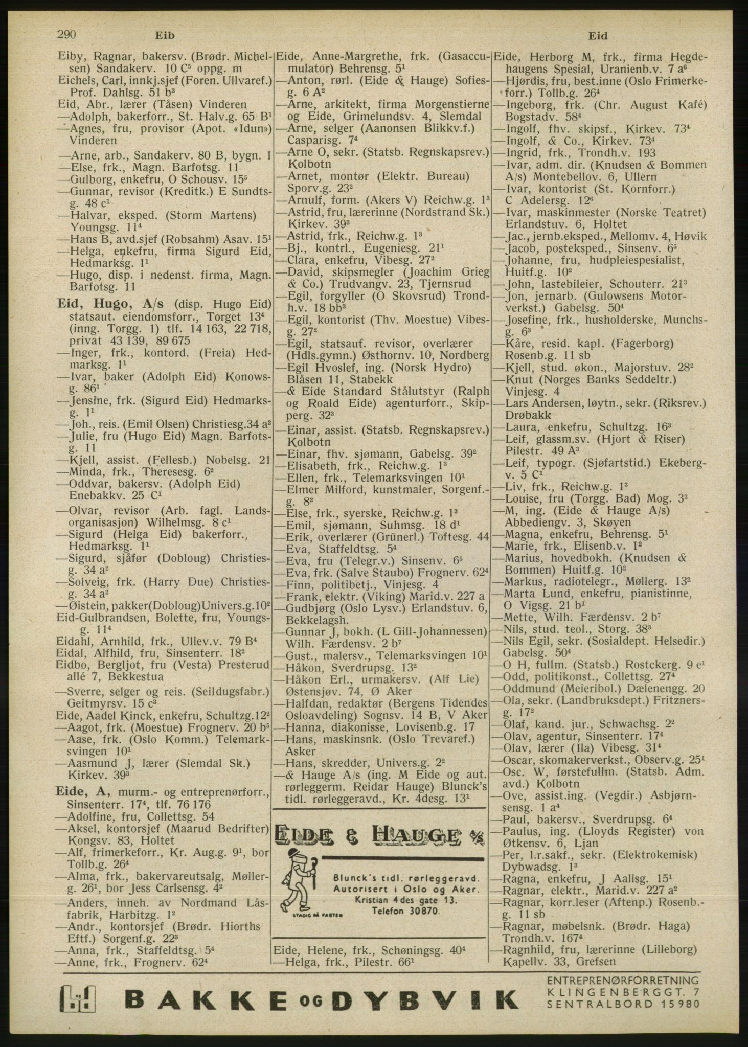 Kristiania/Oslo adressebok, PUBL/-, 1946, s. 290