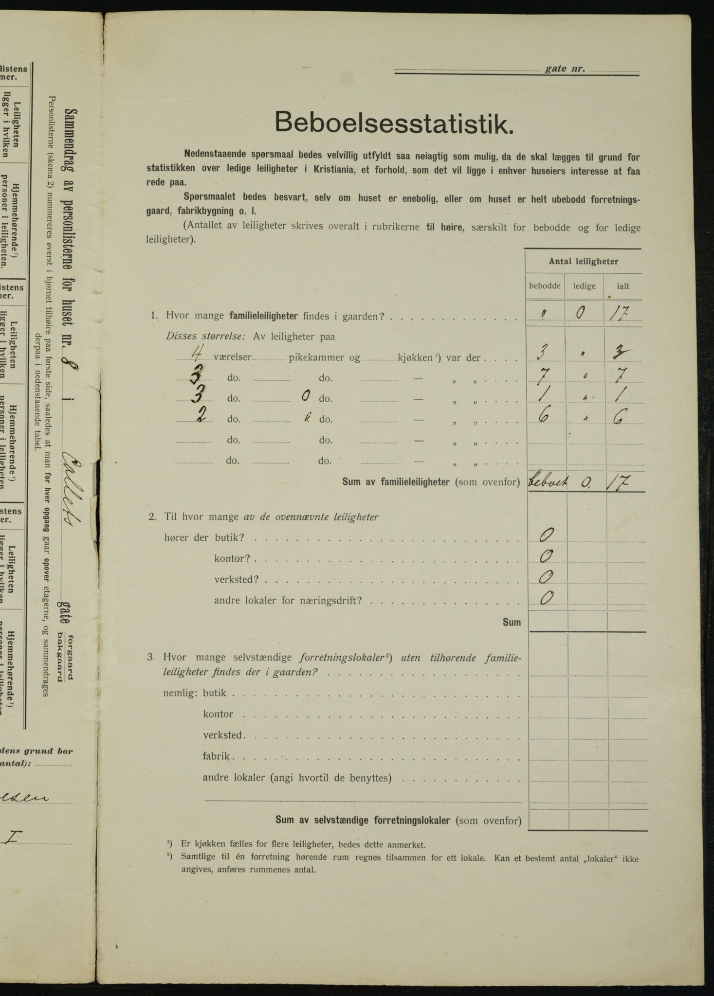 OBA, Kommunal folketelling 1.2.1912 for Kristiania, 1912, s. 12945