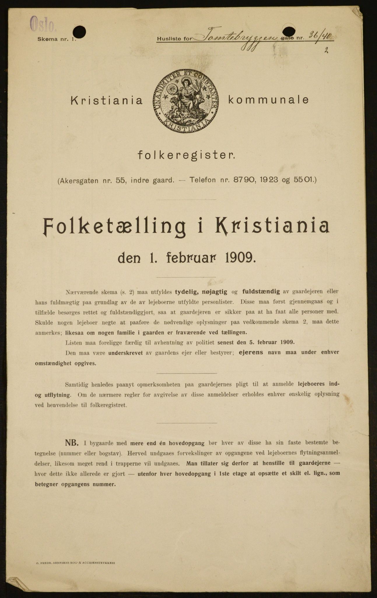 OBA, Kommunal folketelling 1.2.1909 for Kristiania kjøpstad, 1909, s. 102830