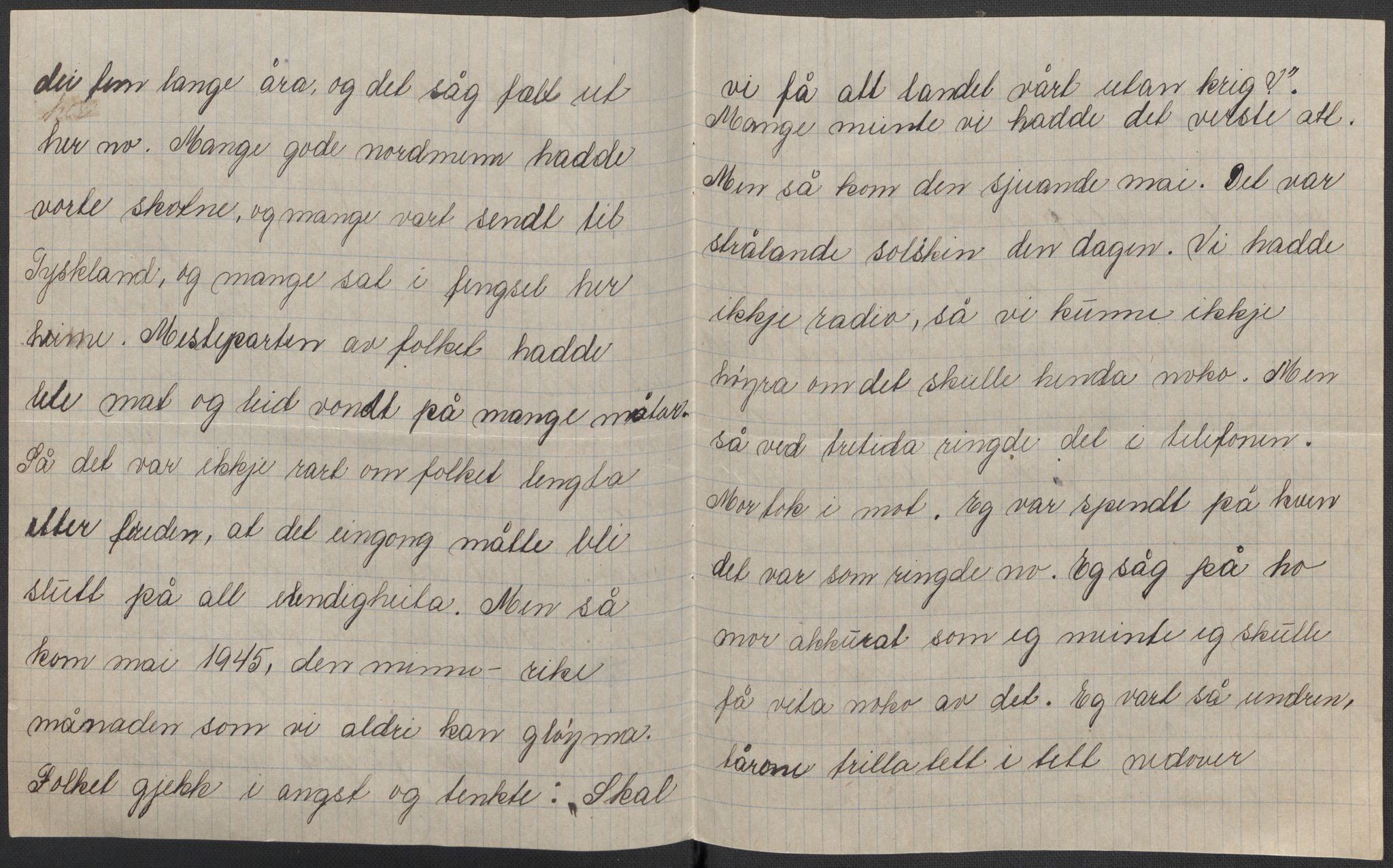 Det norske totalavholdsselskap, AV/RA-PA-0419/E/Eb/L0603: Skolestiler om krigstida (ordnet topografisk etter distrikt og skole), 1946, s. 155