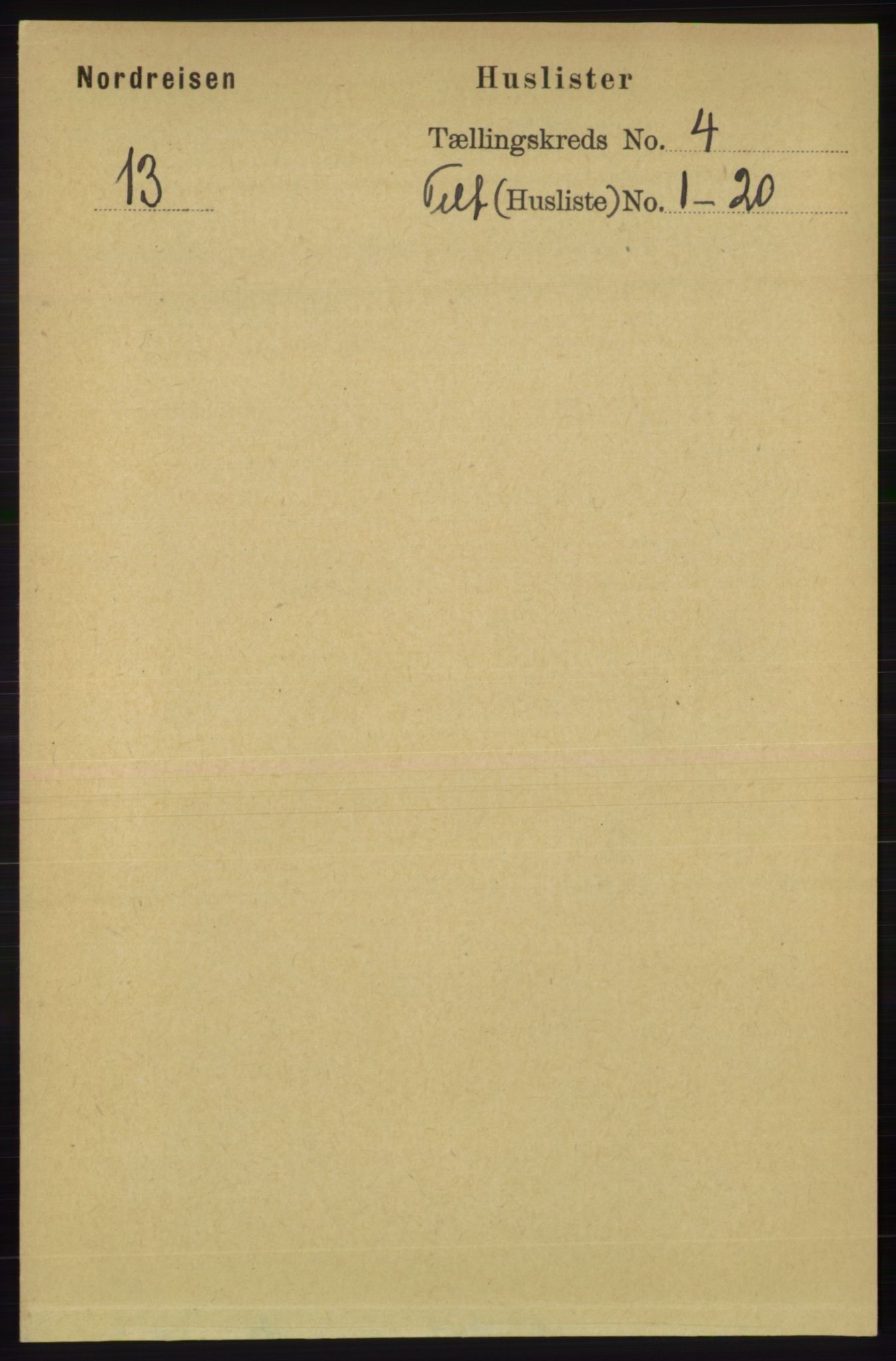 RA, Folketelling 1891 for 1942 Nordreisa herred, 1891, s. 1509