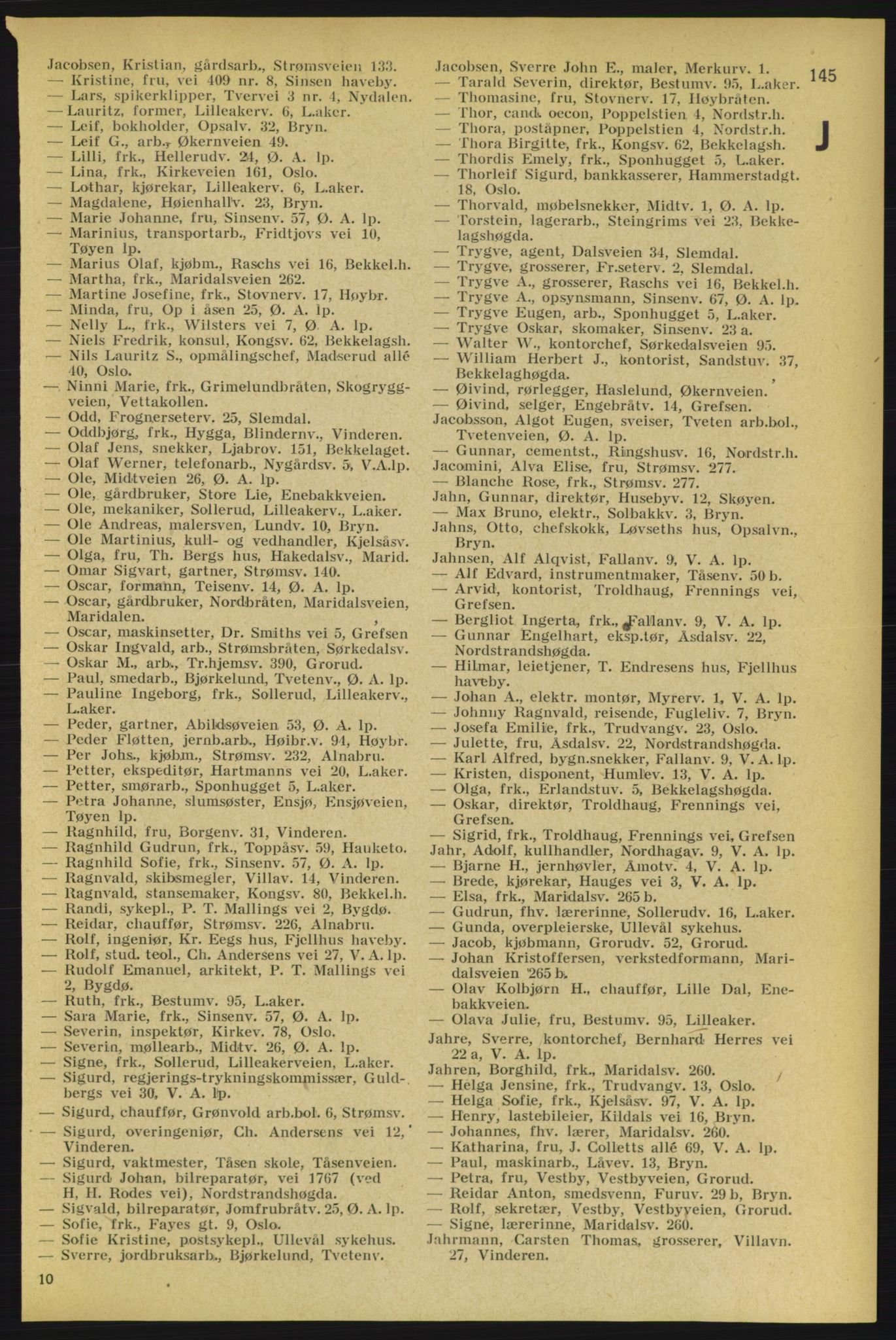 Aker adressebok/adressekalender, PUBL/001/A/005: Aker adressebok, 1934-1935, s. 145