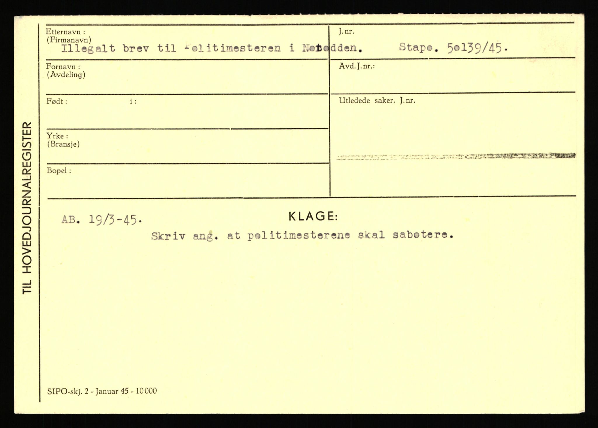 Statspolitiet - Hovedkontoret / Osloavdelingen, AV/RA-S-1329/C/Ca/L0007: Hol - Joelsen, 1943-1945, s. 2158