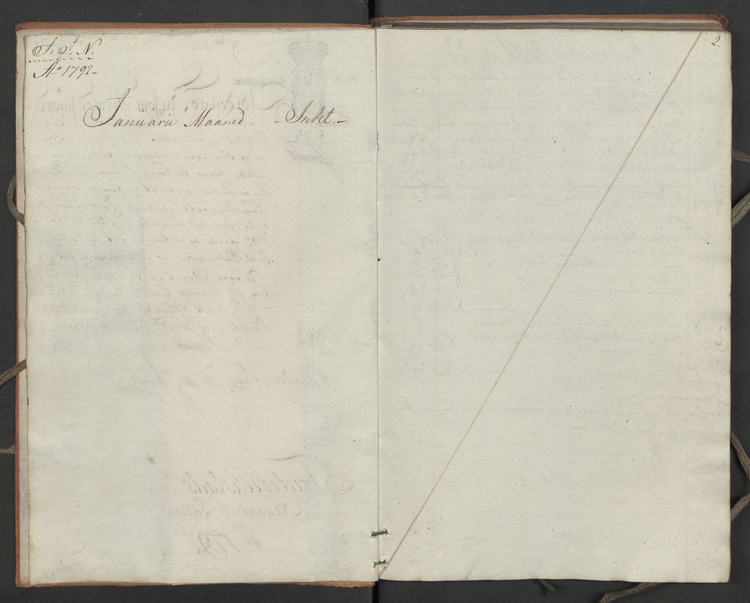Generaltollkammeret, tollregnskaper, AV/RA-EA-5490/R02/L0110/0001: Tollregnskaper Fredrikstad / Utgående hovedtollbok, 1790-1792, s. 1b-2a