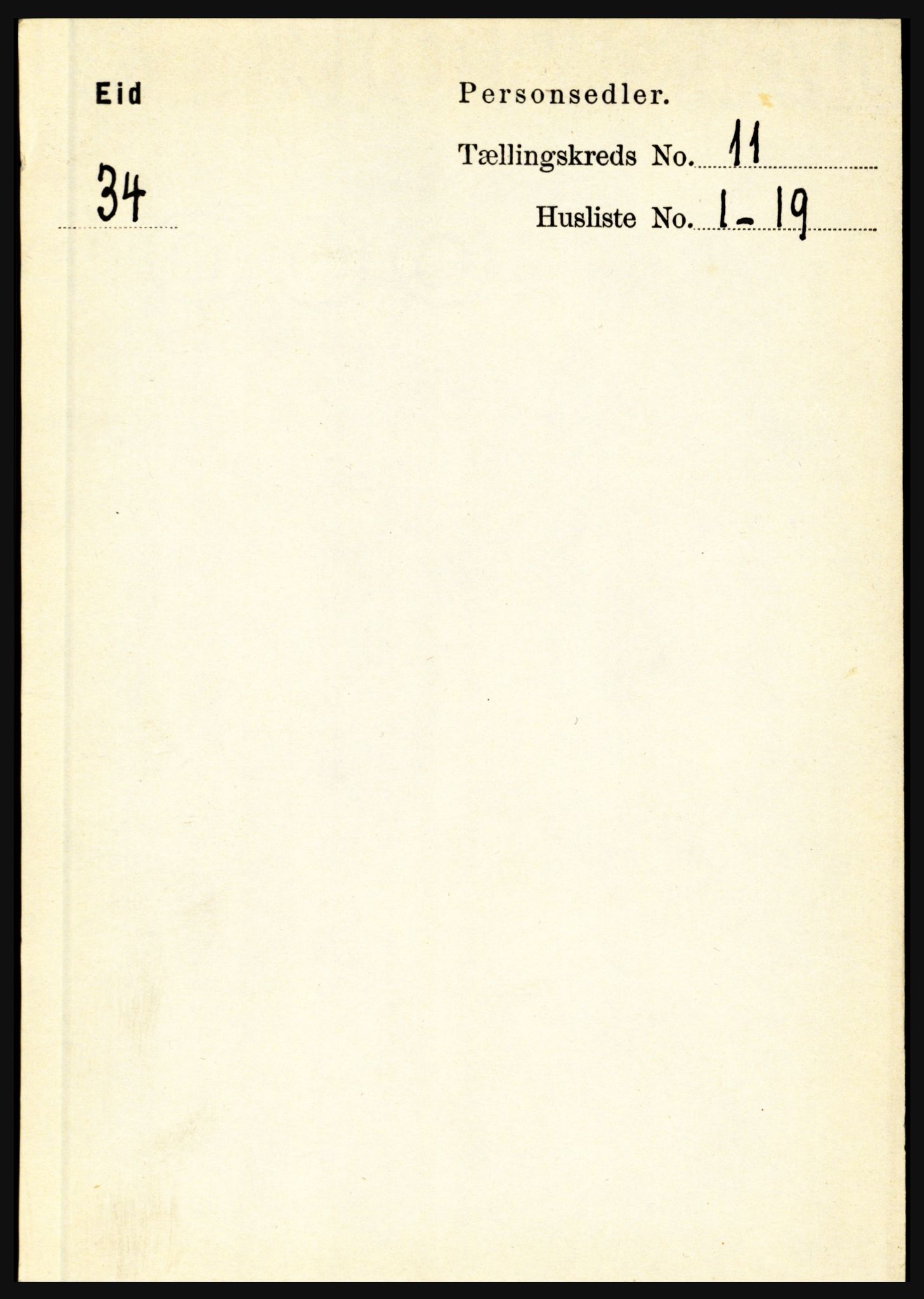 RA, Folketelling 1891 for 1443 Eid herred, 1891, s. 3610