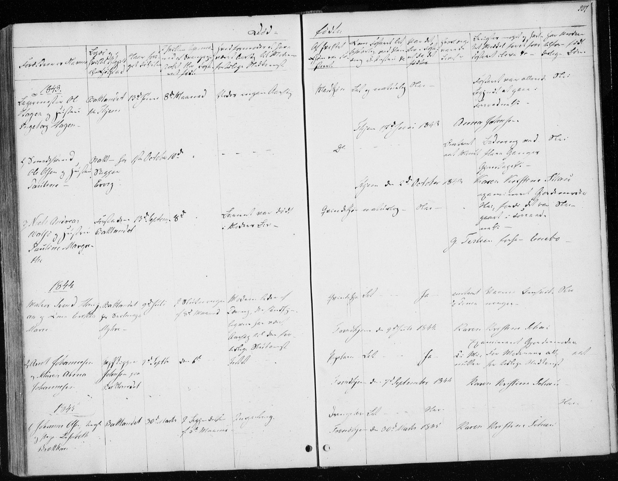 Ministerialprotokoller, klokkerbøker og fødselsregistre - Sør-Trøndelag, AV/SAT-A-1456/604/L0183: Ministerialbok nr. 604A04, 1841-1850, s. 207