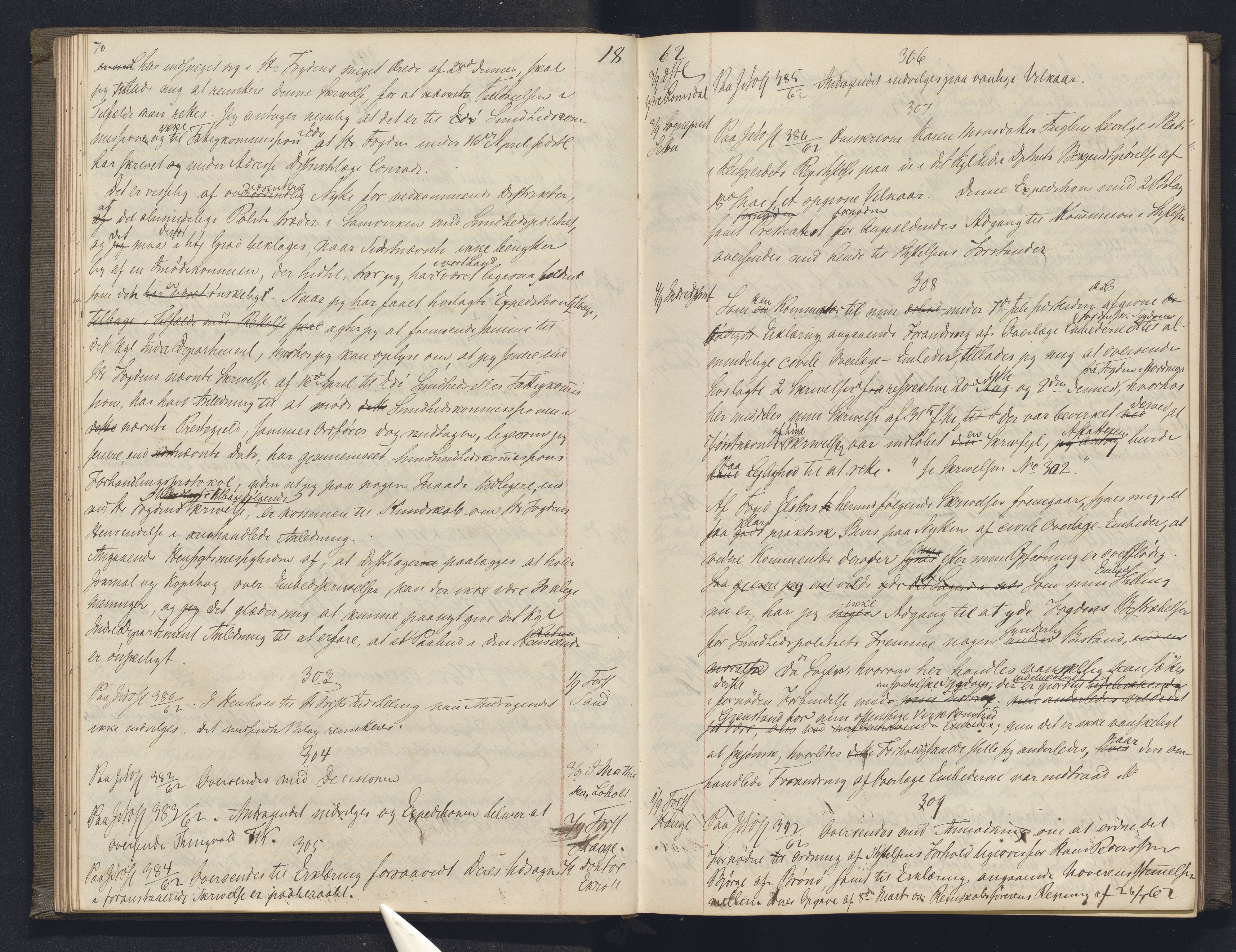 Lepraarkiver - Overlegen for den spedalske sykdom, AV/SAB-A-61001/B.b/L0003: Kopibok, 1862-1865, s. 70-71