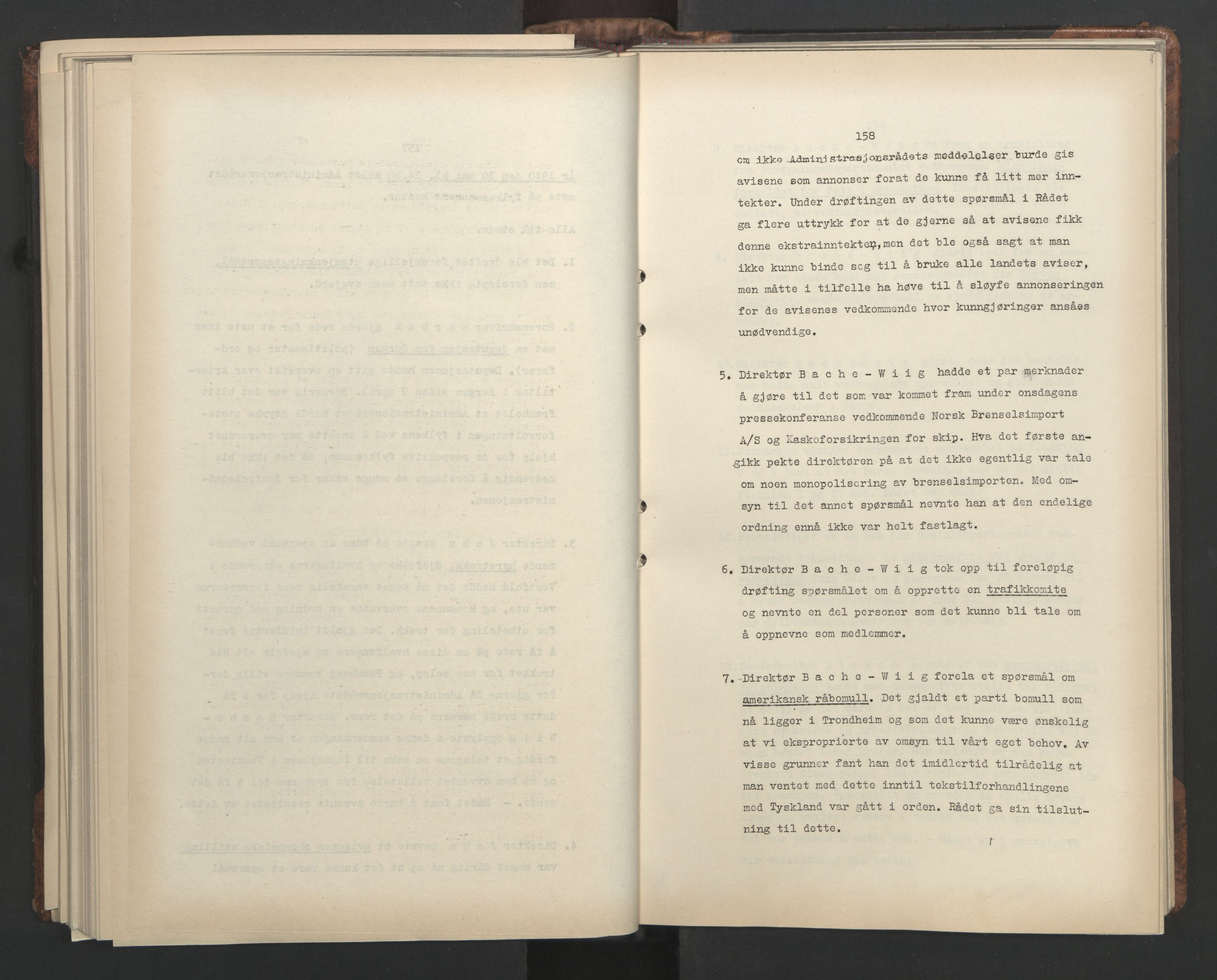 Administrasjonsrådet, AV/RA-S-1004/A/L0001: Møteprotokoll med tillegg 15/4-25/9, 1940, s. 158
