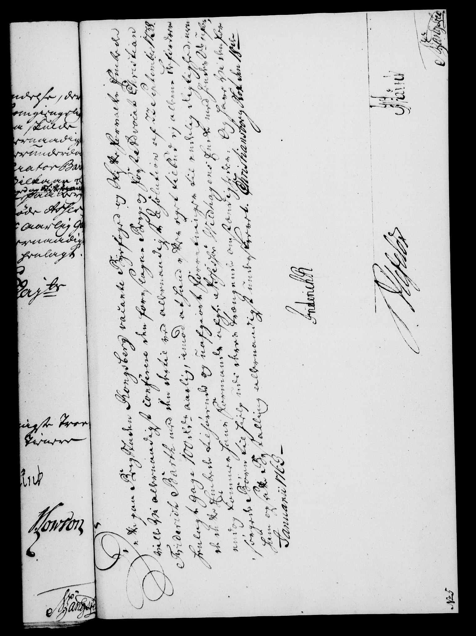 Rentekammeret, Kammerkanselliet, RA/EA-3111/G/Gf/Gfa/L0045: Norsk relasjons- og resolusjonsprotokoll (merket RK 52.45), 1763, s. 46