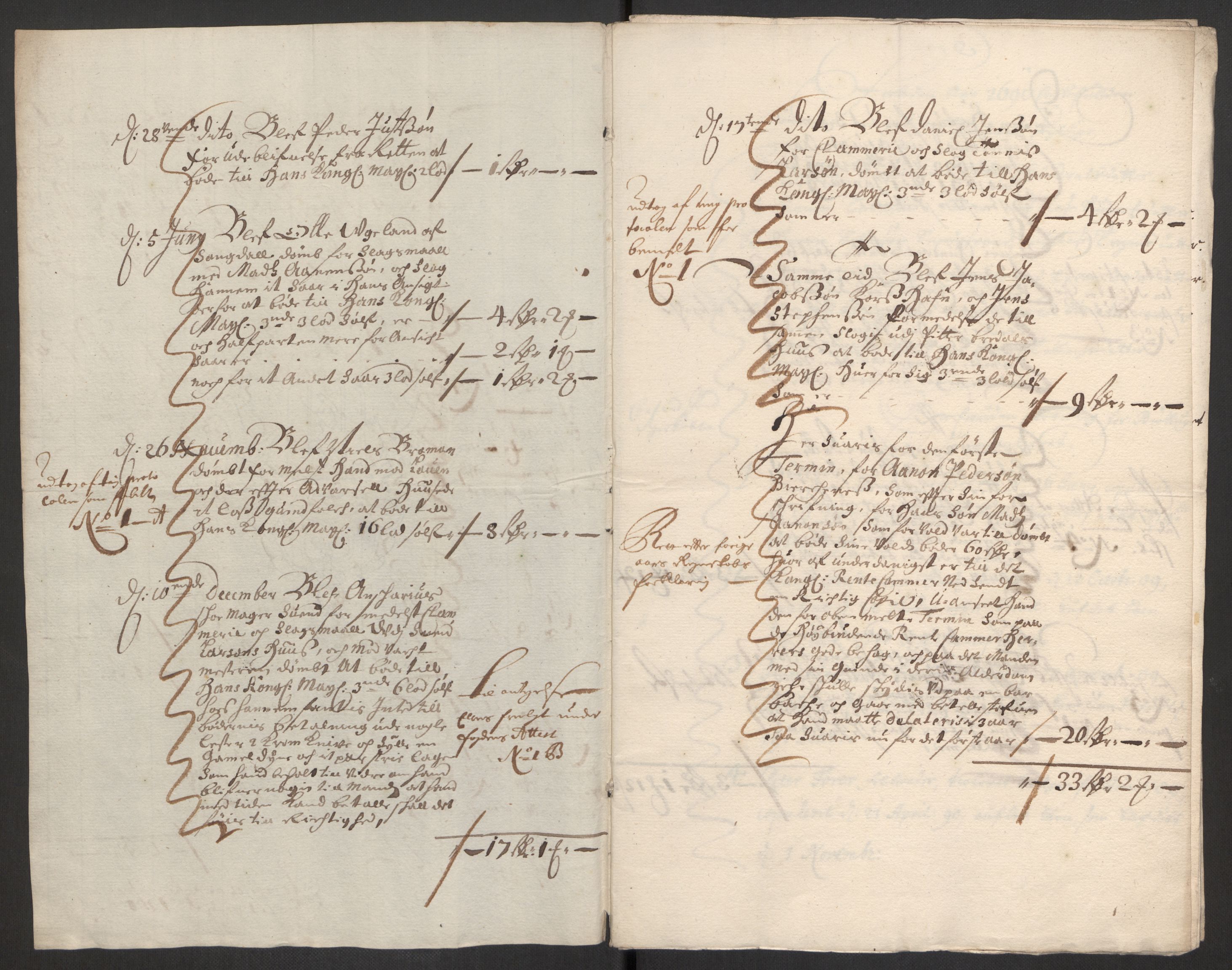 Rentekammeret inntil 1814, Reviderte regnskaper, Byregnskaper, AV/RA-EA-4066/R/Rm/L0285: [M18] Sikt og sakefall, 1681-1718, s. 122