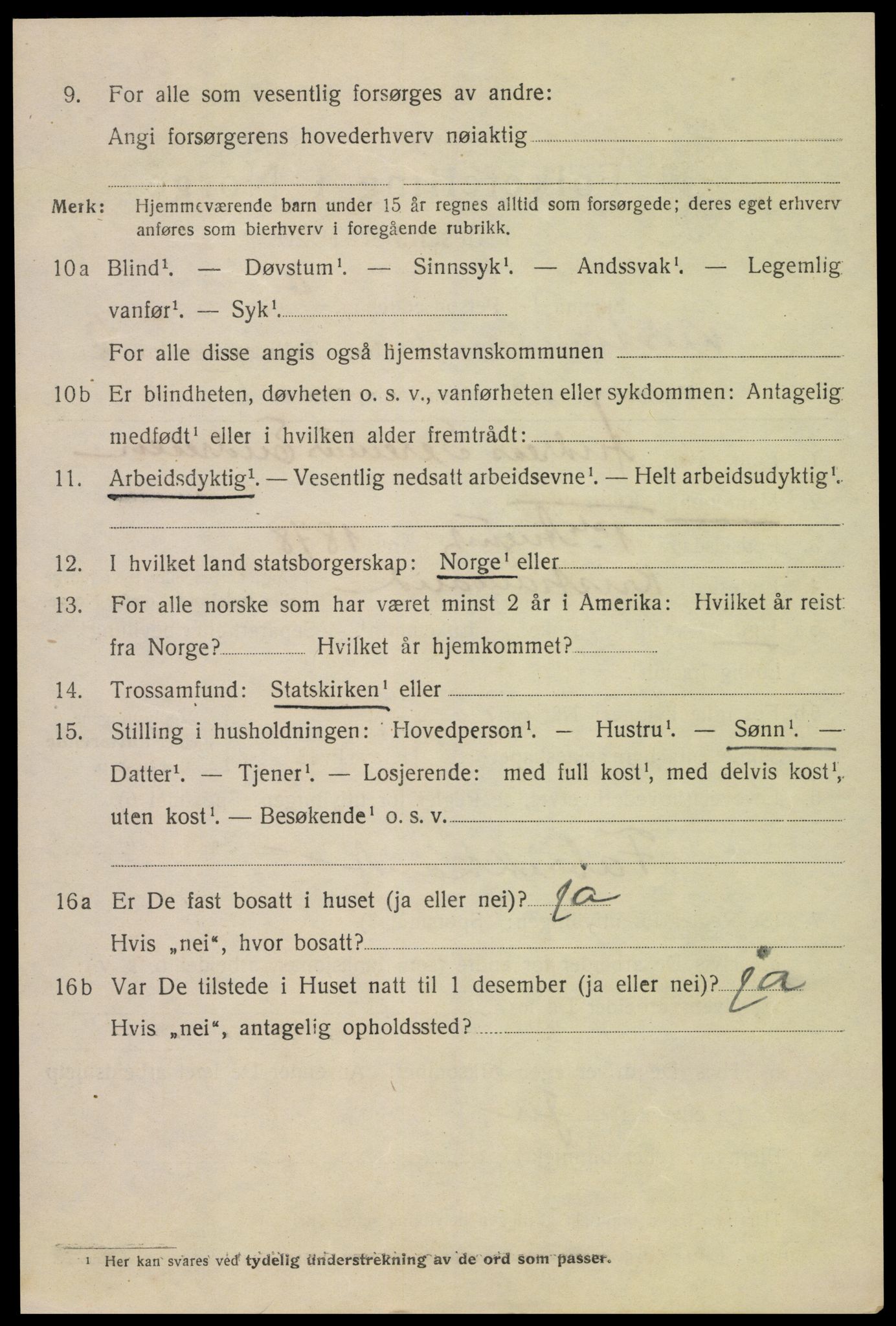 SAK, Folketelling 1920 for 1001 Kristiansand kjøpstad, 1920, s. 20246