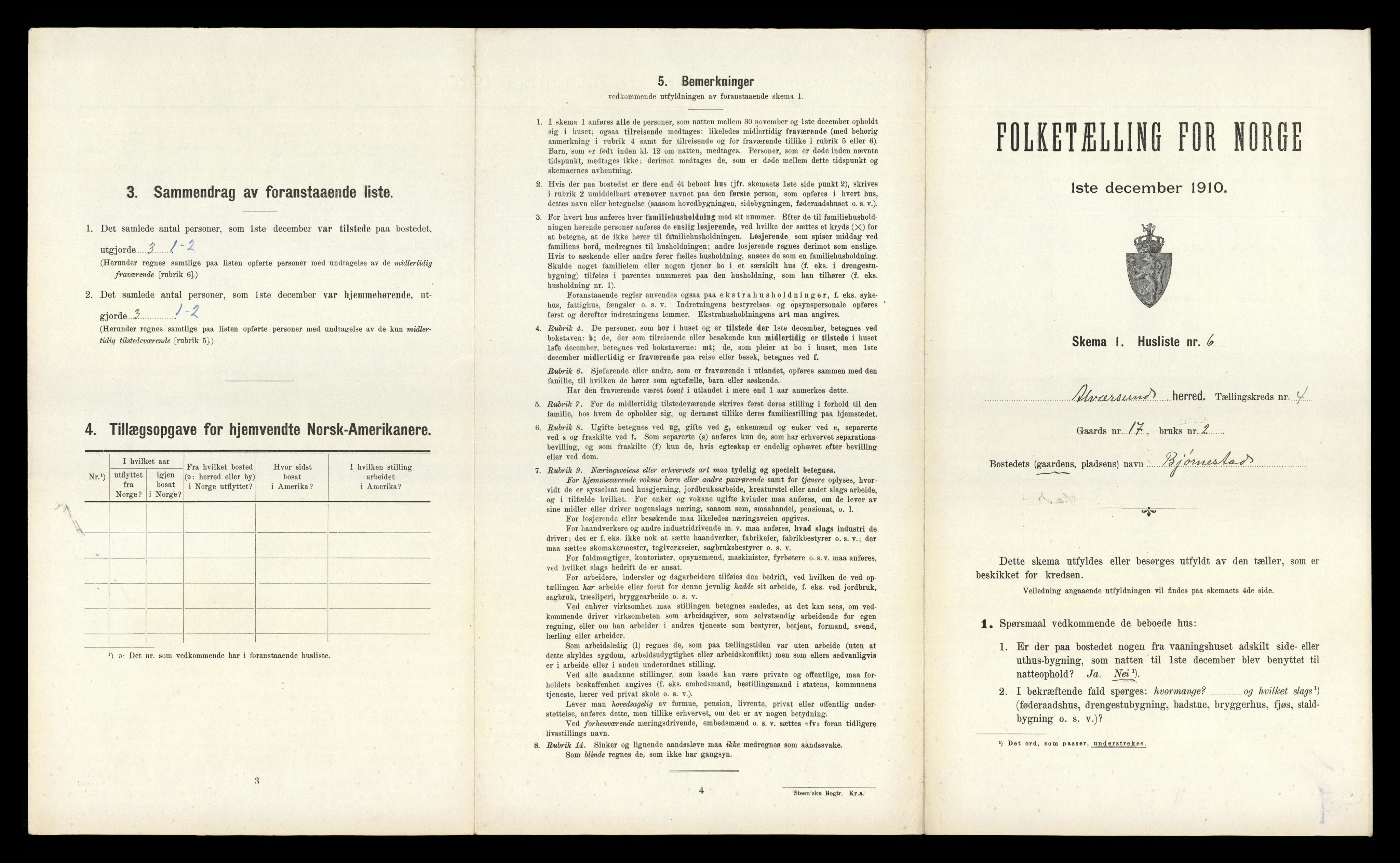 RA, Folketelling 1910 for 1257 Alversund herred, 1910, s. 284