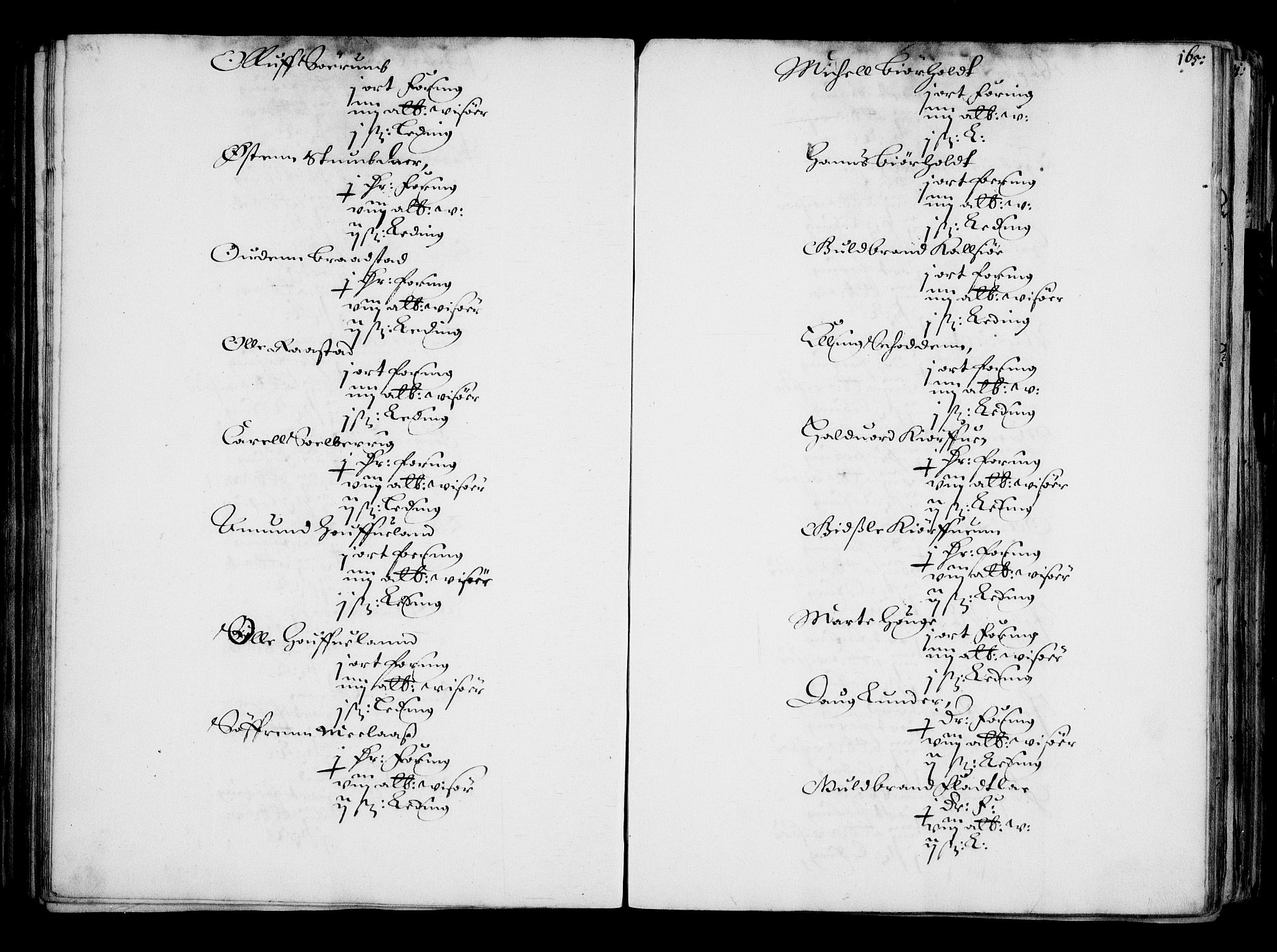 Rentekammeret inntil 1814, Realistisk ordnet avdeling, AV/RA-EA-4070/N/Na/L0001: [XI f]: Akershus stifts jordebok, 1652, s. 164b-165a