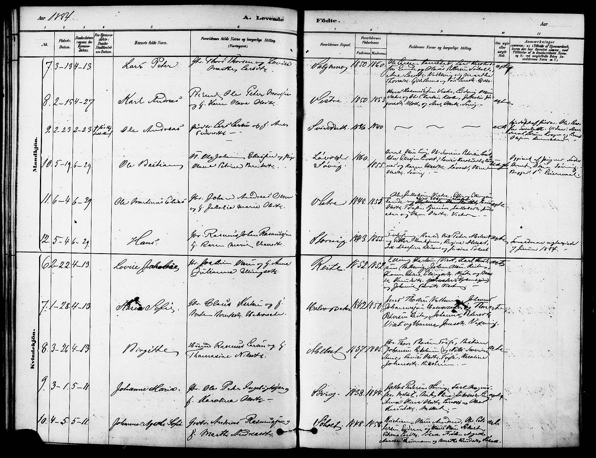 Ministerialprotokoller, klokkerbøker og fødselsregistre - Møre og Romsdal, AV/SAT-A-1454/522/L0315: Ministerialbok nr. 522A10, 1878-1890