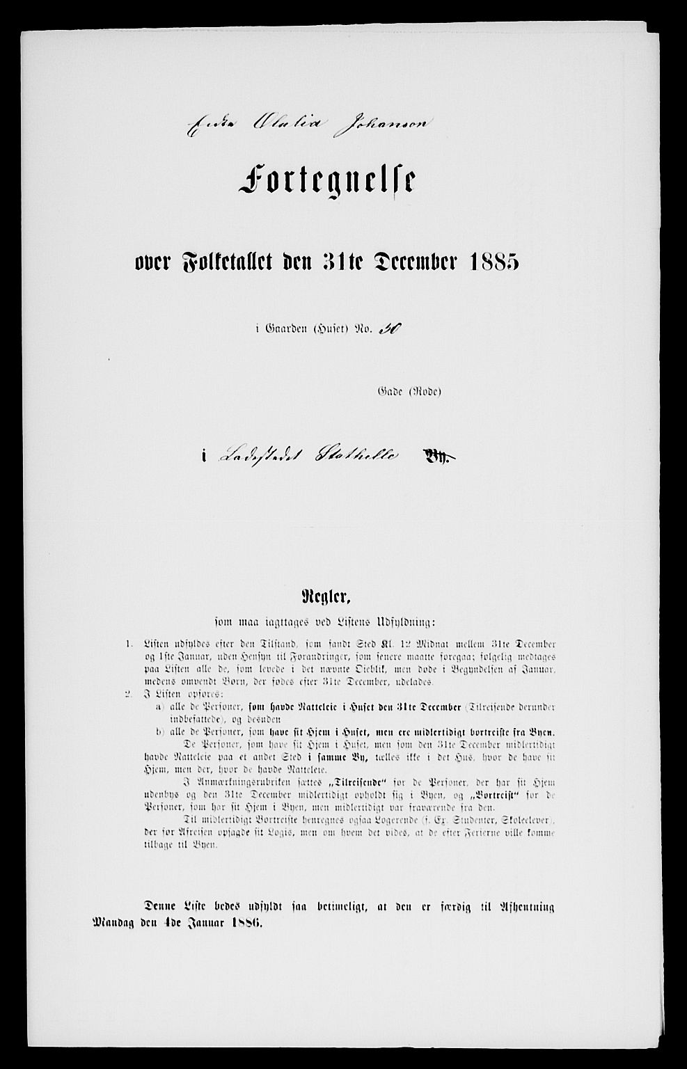 SAKO, Folketelling 1885 for 0803 Stathelle ladested, 1885, s. 57
