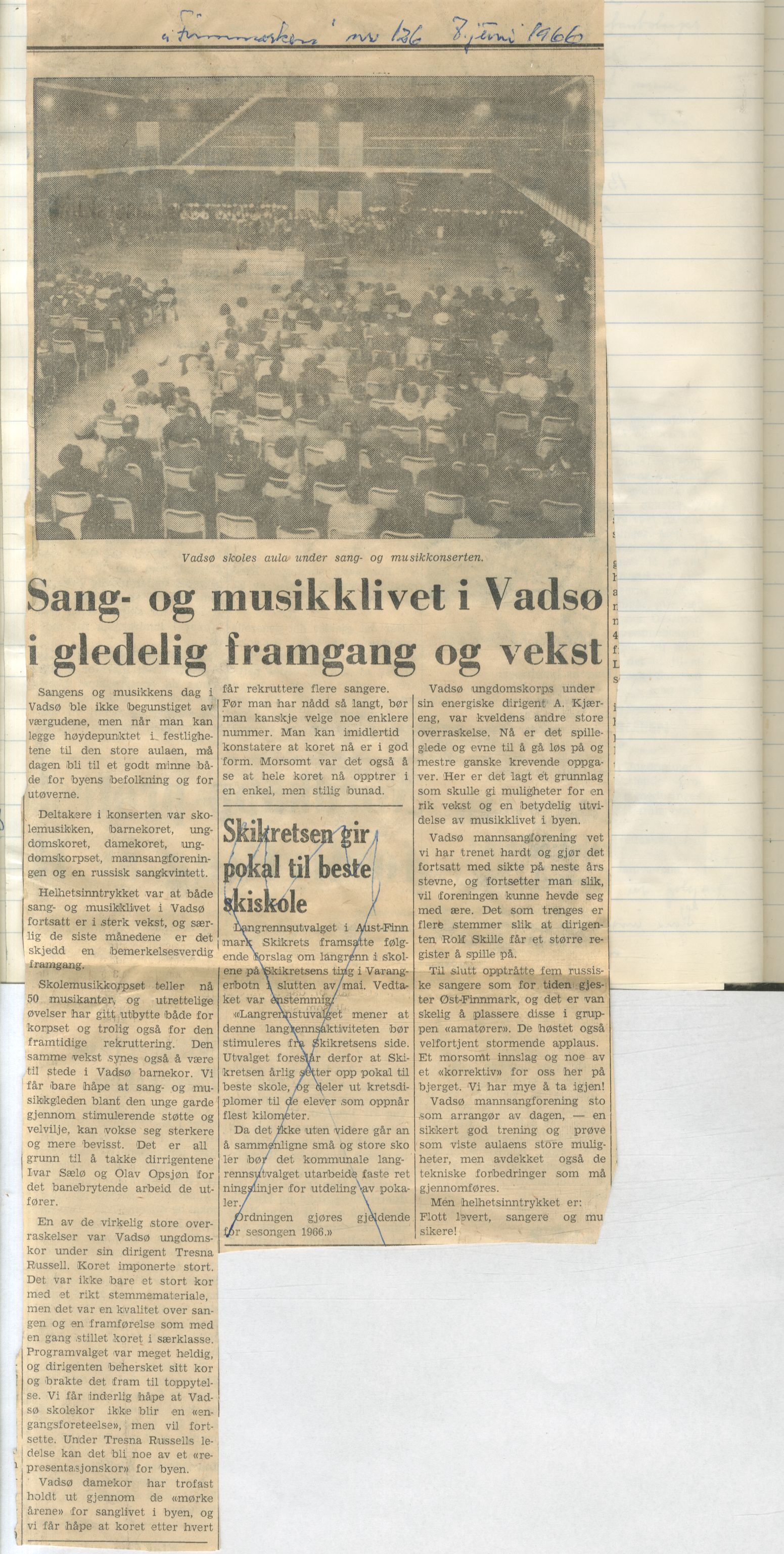 Vadsø damekor, FMFB/A-1049/A/Aa/L0003: Møtebok, 1964-1983