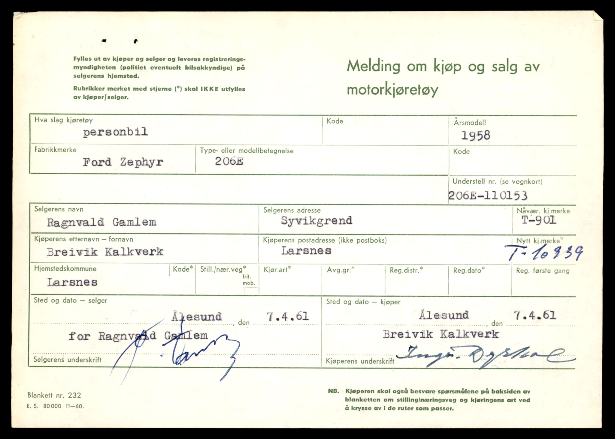 Møre og Romsdal vegkontor - Ålesund trafikkstasjon, AV/SAT-A-4099/F/Fe/L0025: Registreringskort for kjøretøy T 10931 - T 11045, 1927-1998, s. 227