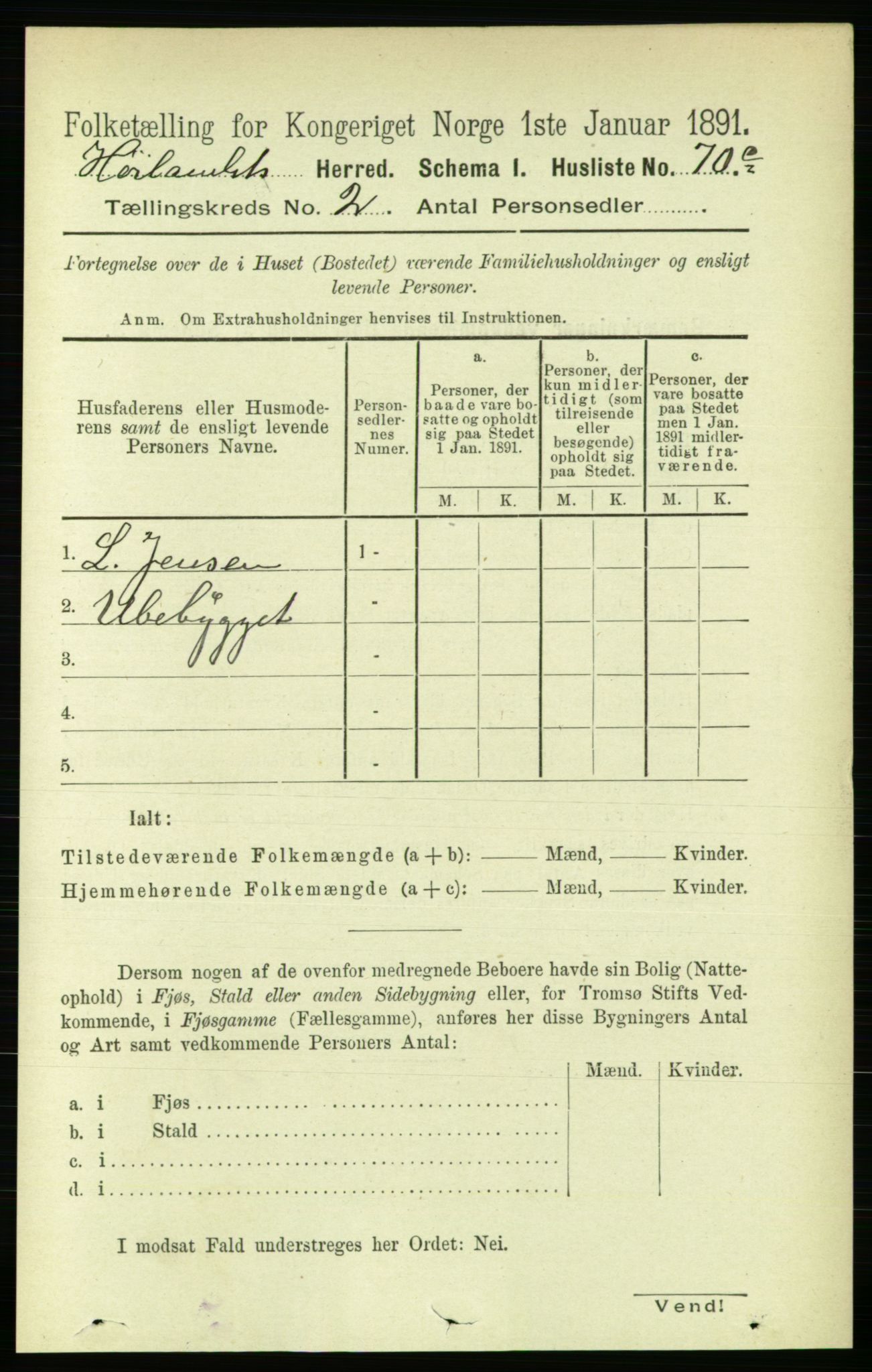 RA, Folketelling 1891 for 1651 Hølonda herred, 1891, s. 801