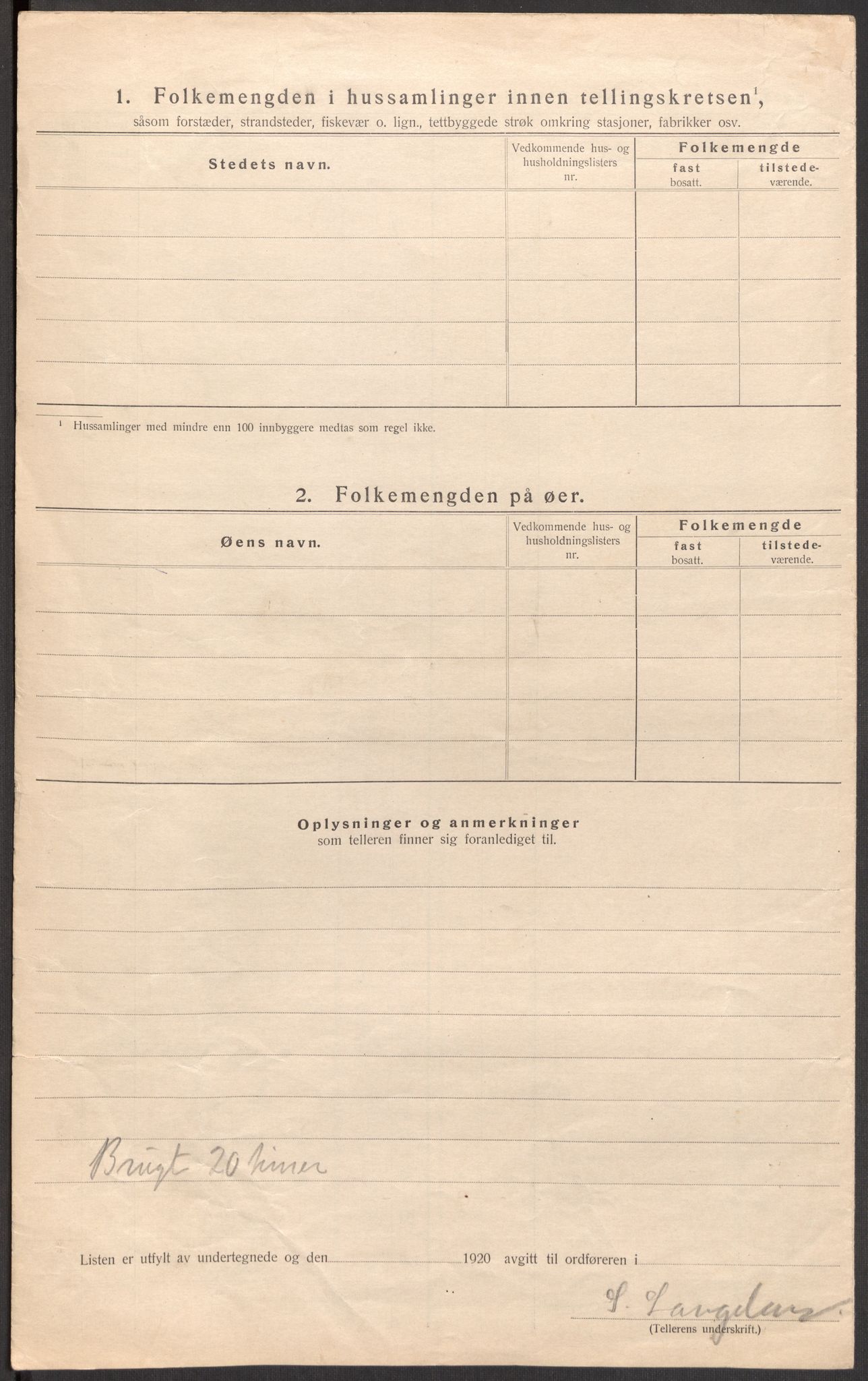 SAST, Folketelling 1920 for 1133 Hjelmeland herred, 1920, s. 55