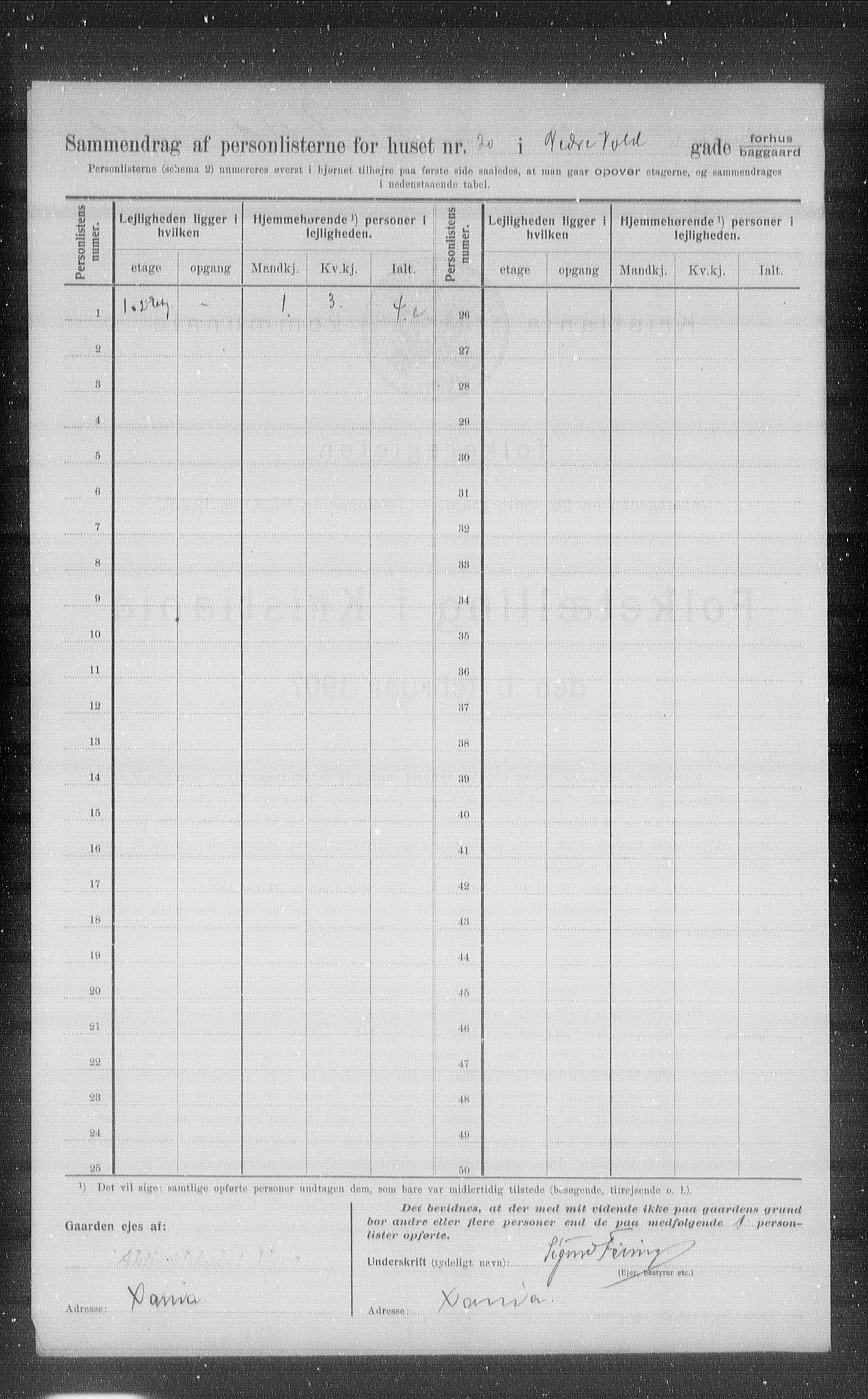 OBA, Kommunal folketelling 1.2.1907 for Kristiania kjøpstad, 1907, s. 35612