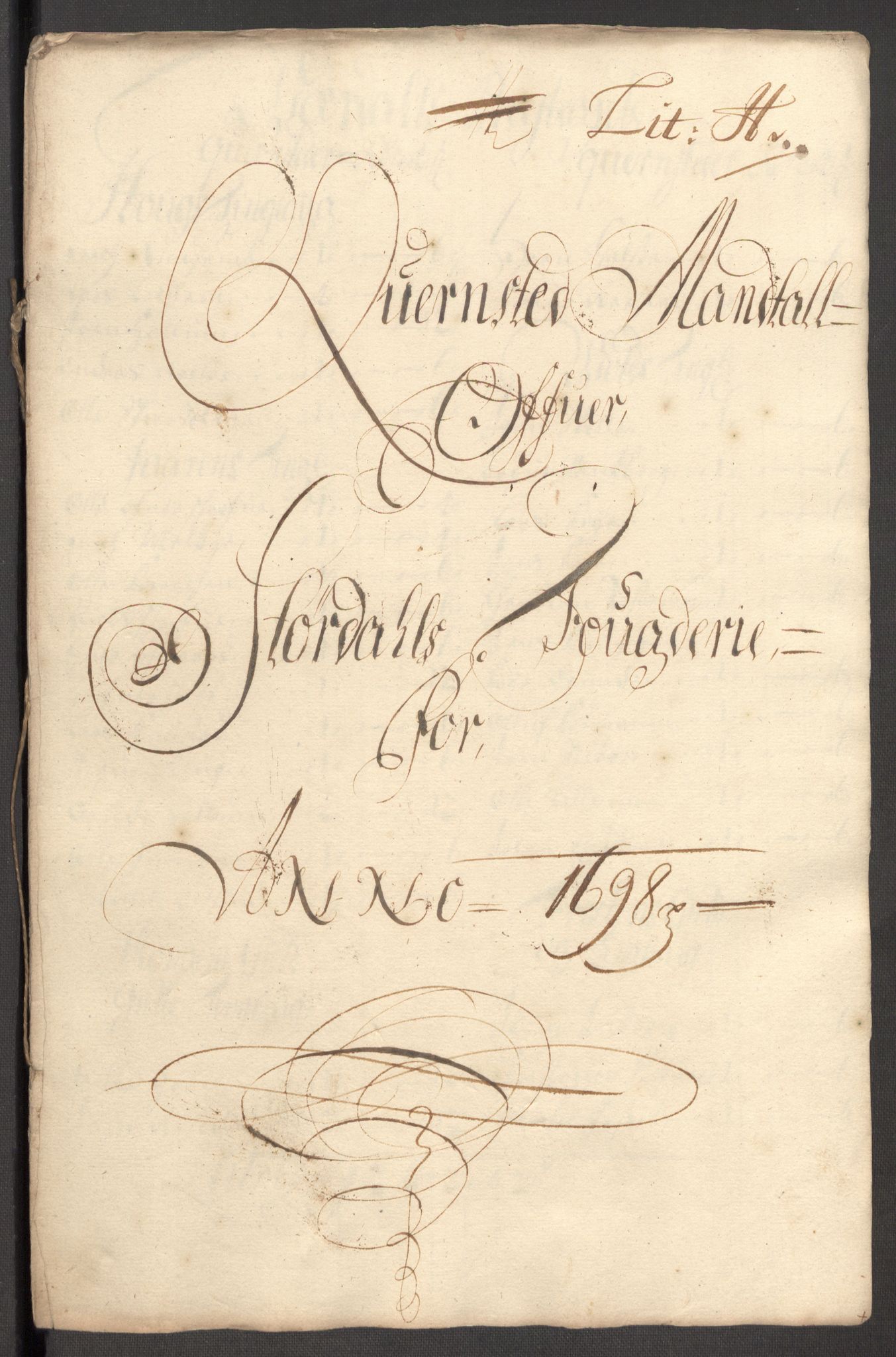 Rentekammeret inntil 1814, Reviderte regnskaper, Fogderegnskap, RA/EA-4092/R62/L4190: Fogderegnskap Stjørdal og Verdal, 1698, s. 165