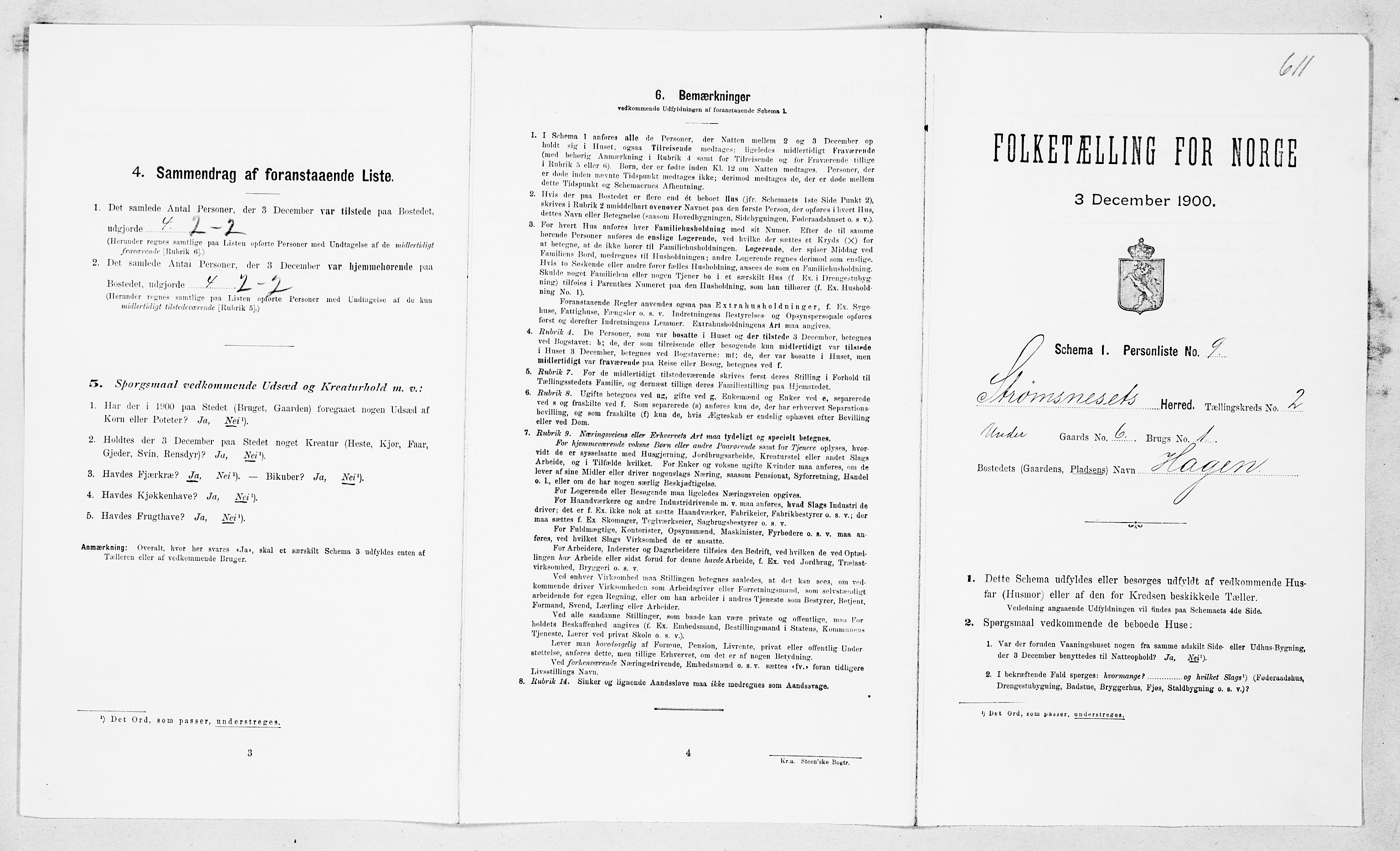 SAT, Folketelling 1900 for 1559 Straumsnes herred, 1900, s. 138