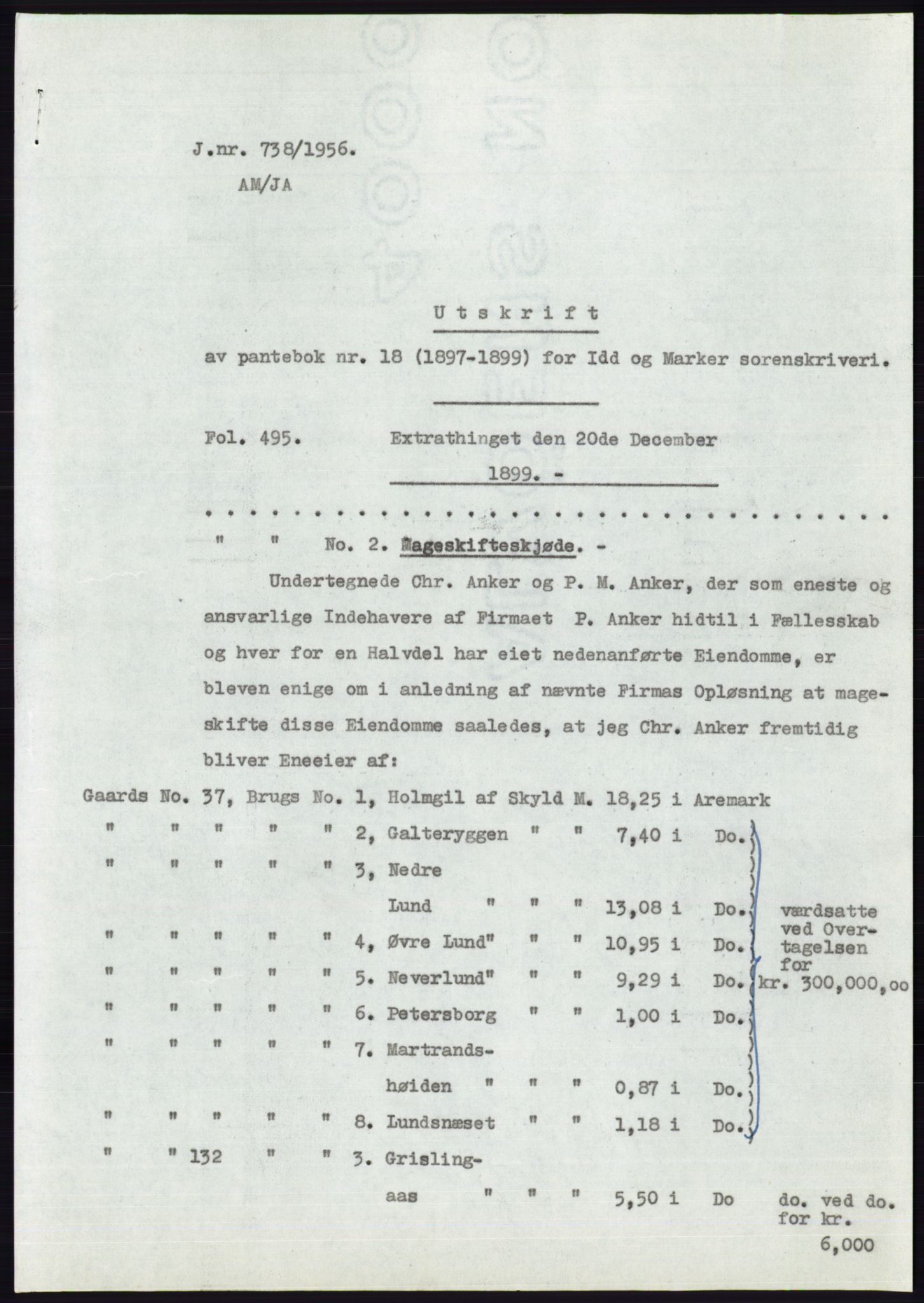 Statsarkivet i Oslo, SAO/A-10621/Z/Zd/L0004: Avskrifter, j.nr 1-797/1956, 1956, s. 499