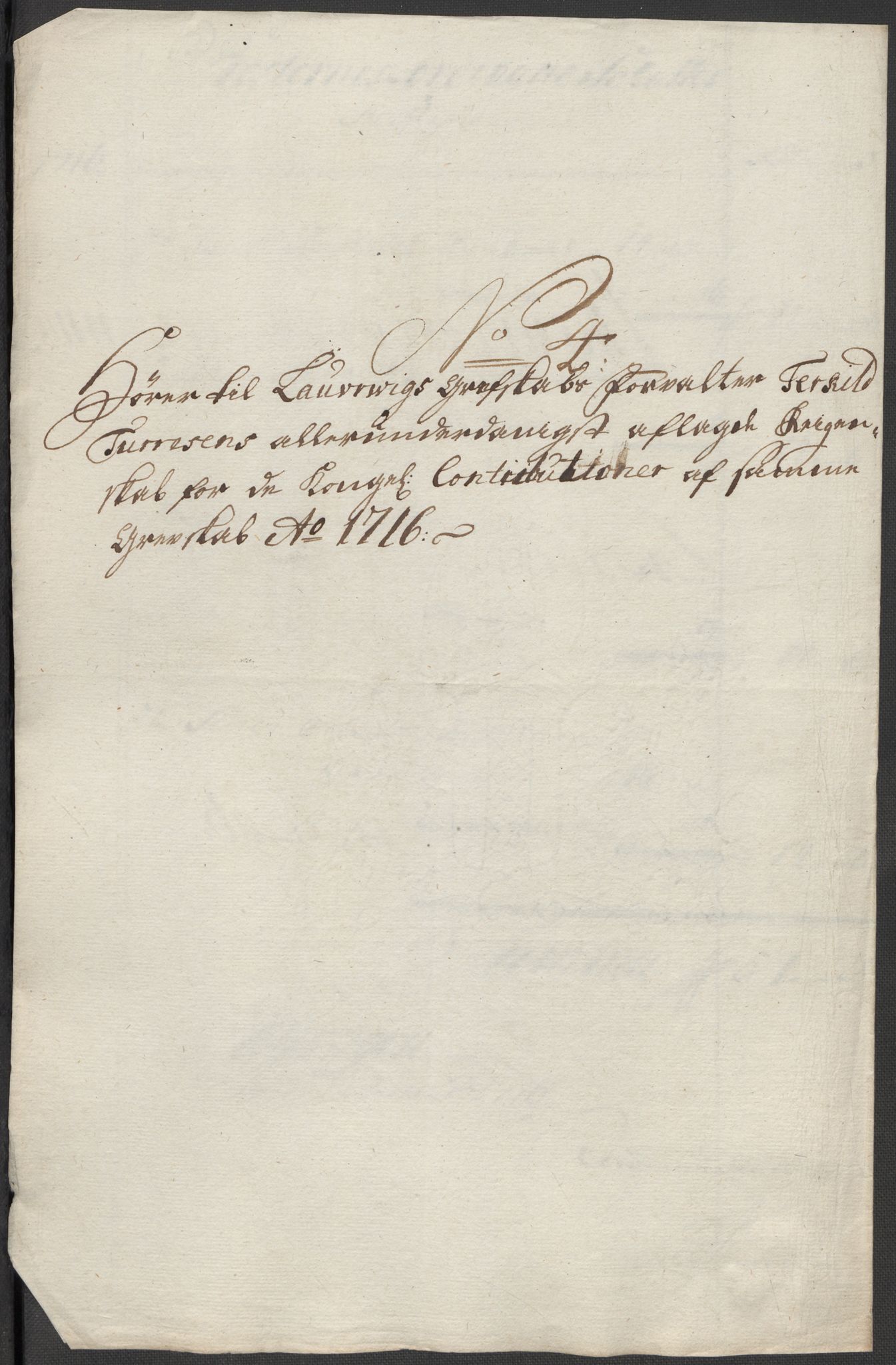 Rentekammeret inntil 1814, Reviderte regnskaper, Fogderegnskap, AV/RA-EA-4092/R33/L1987: Fogderegnskap Larvik grevskap, 1716-1717, s. 149