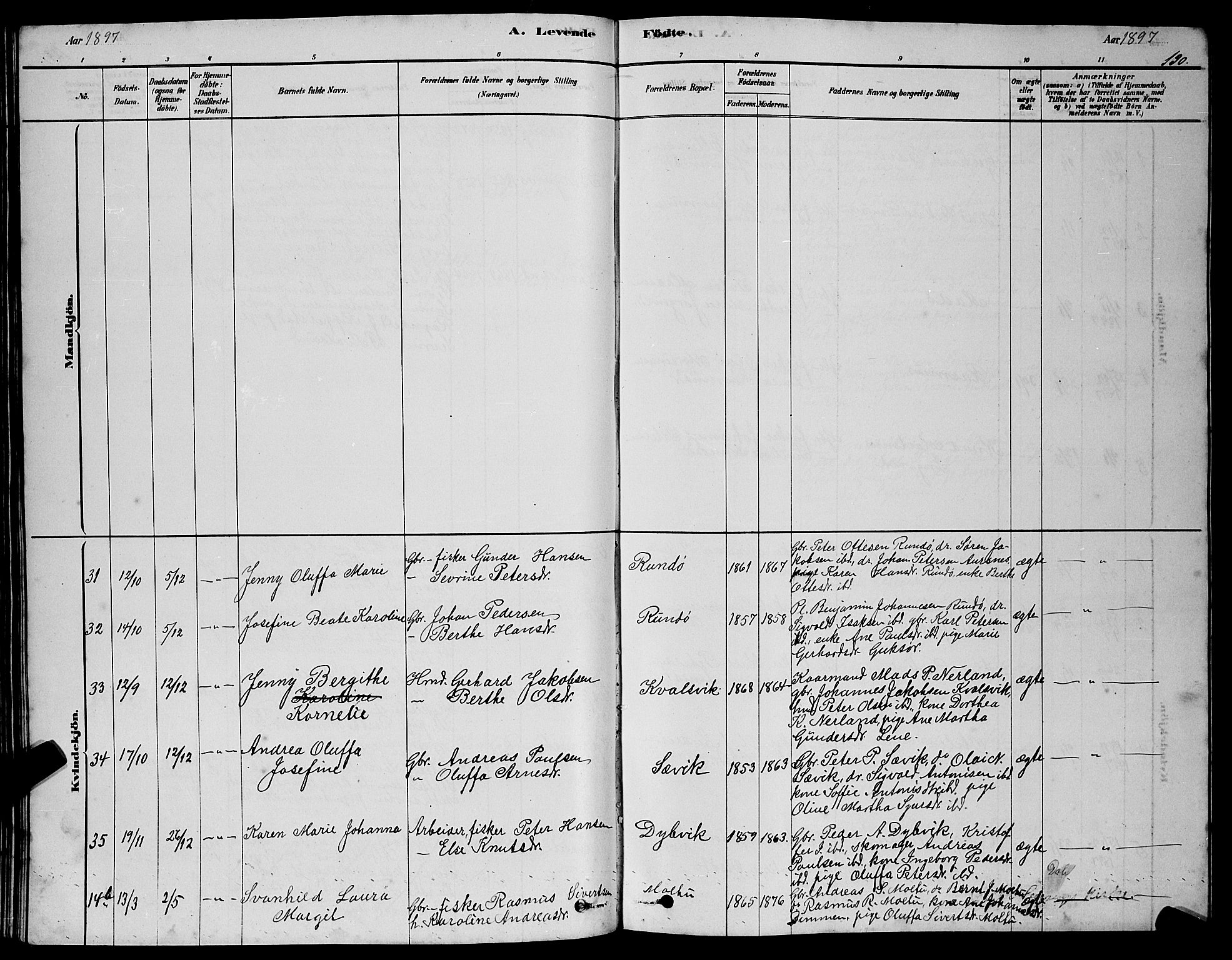 Ministerialprotokoller, klokkerbøker og fødselsregistre - Møre og Romsdal, AV/SAT-A-1454/507/L0081: Klokkerbok nr. 507C04, 1878-1898, s. 130