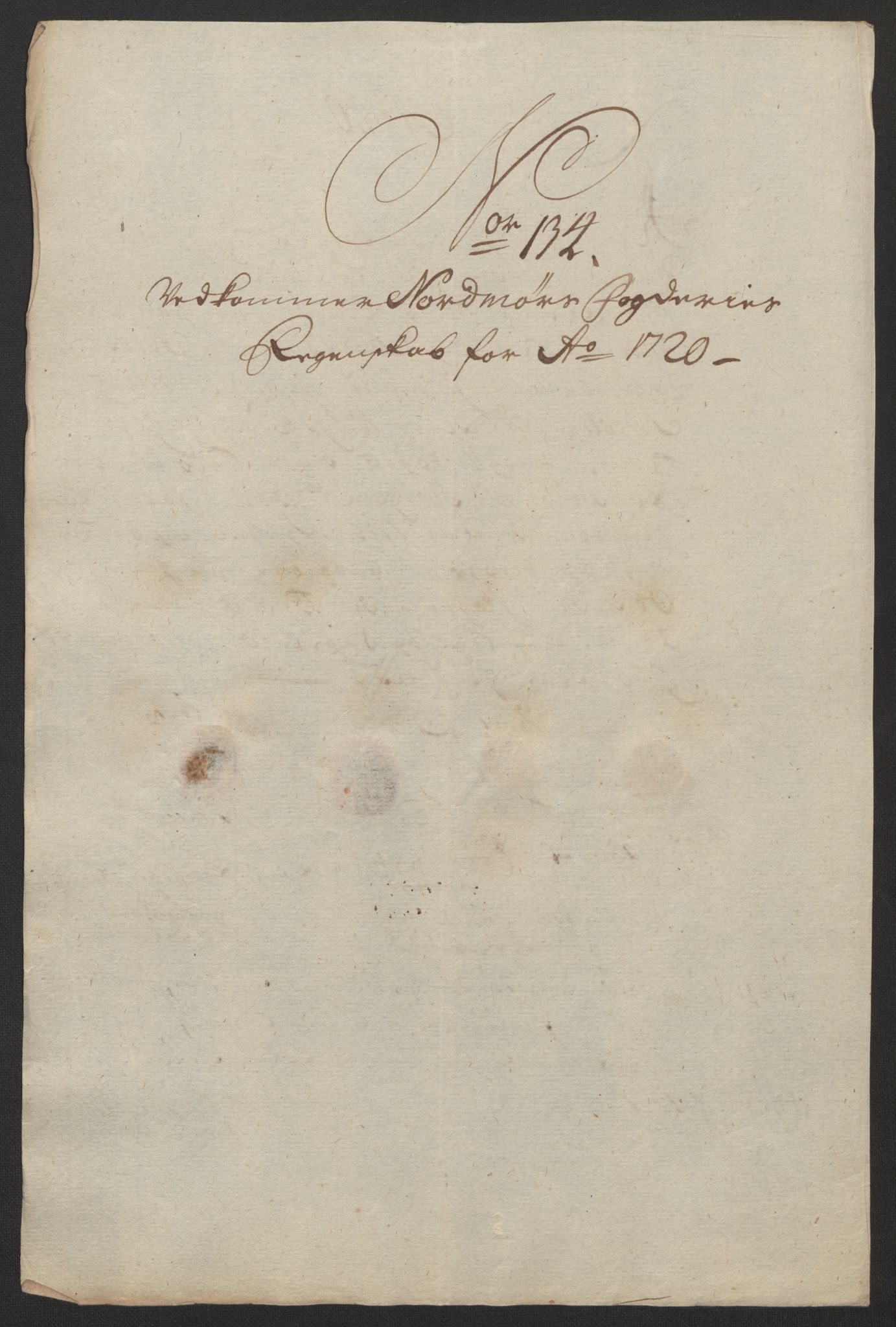 Rentekammeret inntil 1814, Reviderte regnskaper, Fogderegnskap, RA/EA-4092/R56/L3753: Fogderegnskap Nordmøre, 1720, s. 454