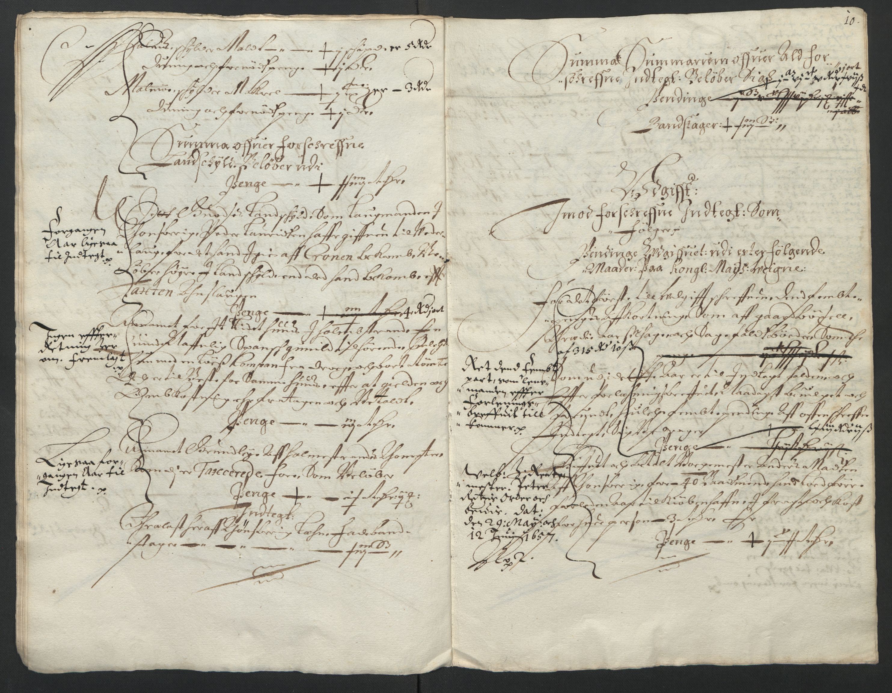 Rentekammeret inntil 1814, Reviderte regnskaper, Lensregnskaper, AV/RA-EA-5023/R/Rb/Rbo/L0033: Tønsberg len, 1655-1658