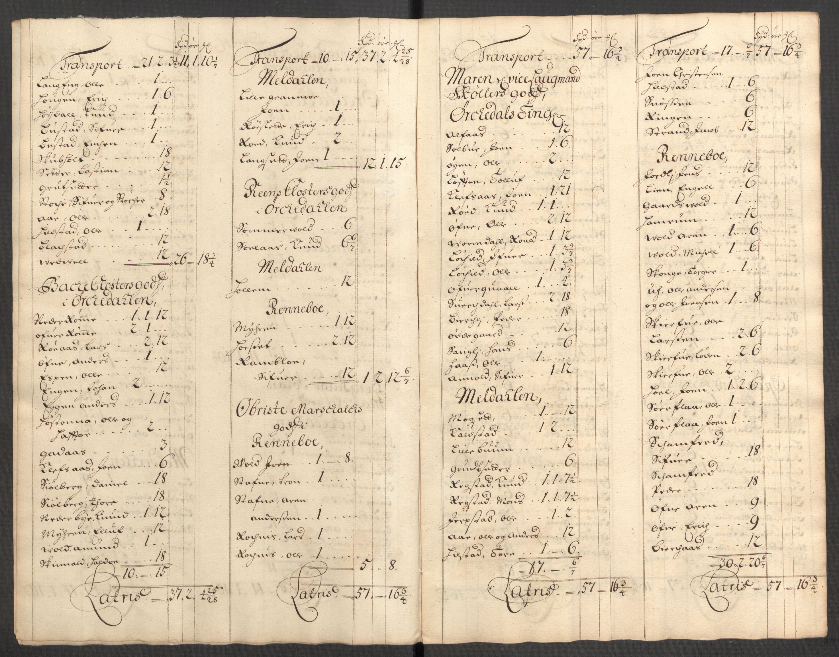 Rentekammeret inntil 1814, Reviderte regnskaper, Fogderegnskap, RA/EA-4092/R60/L3946: Fogderegnskap Orkdal og Gauldal, 1696, s. 114