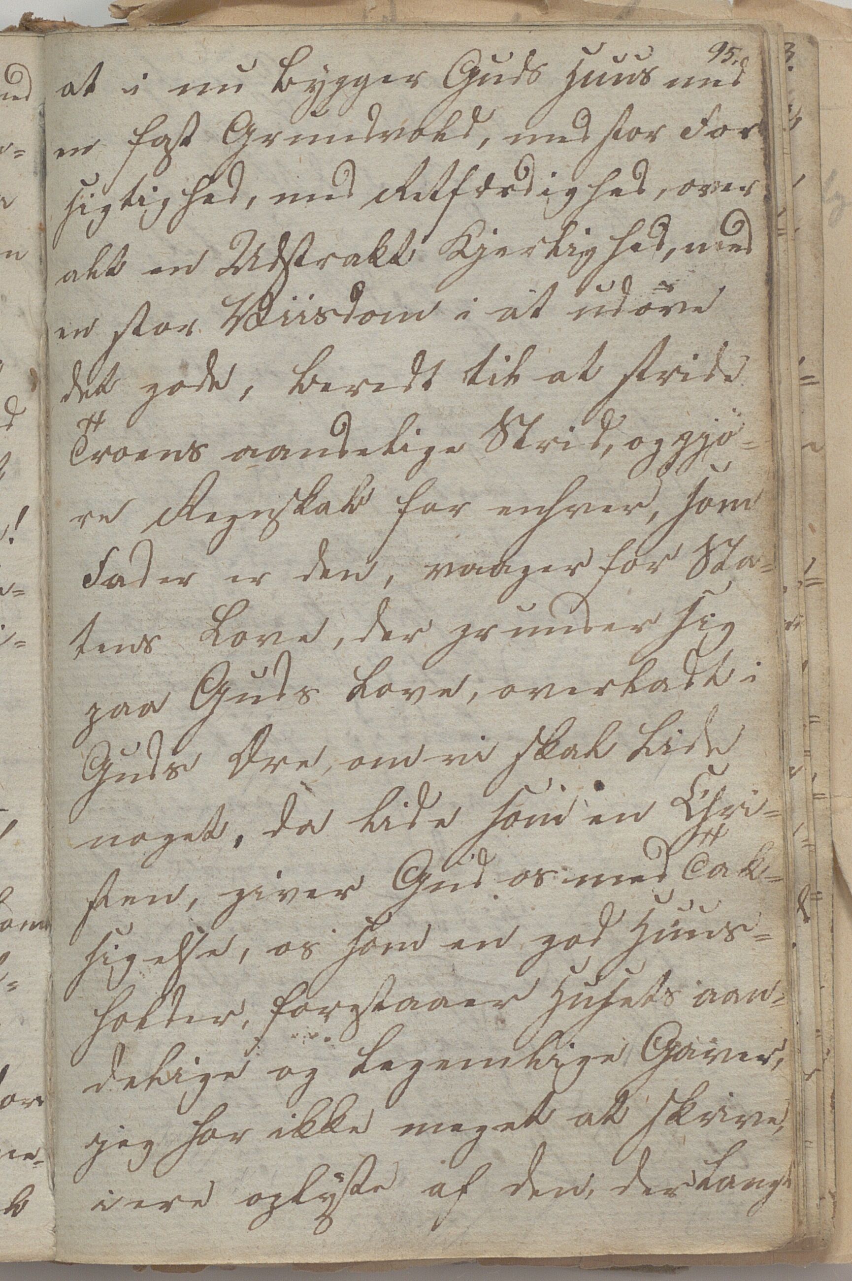 Heggtveitsamlingen, TMF/A-1007/H/L0045/0003: Brev, kopibøker, biografiske opptegnelser etc. / "Peter Andersen" - Kopibok., 1816-1829, s. 95