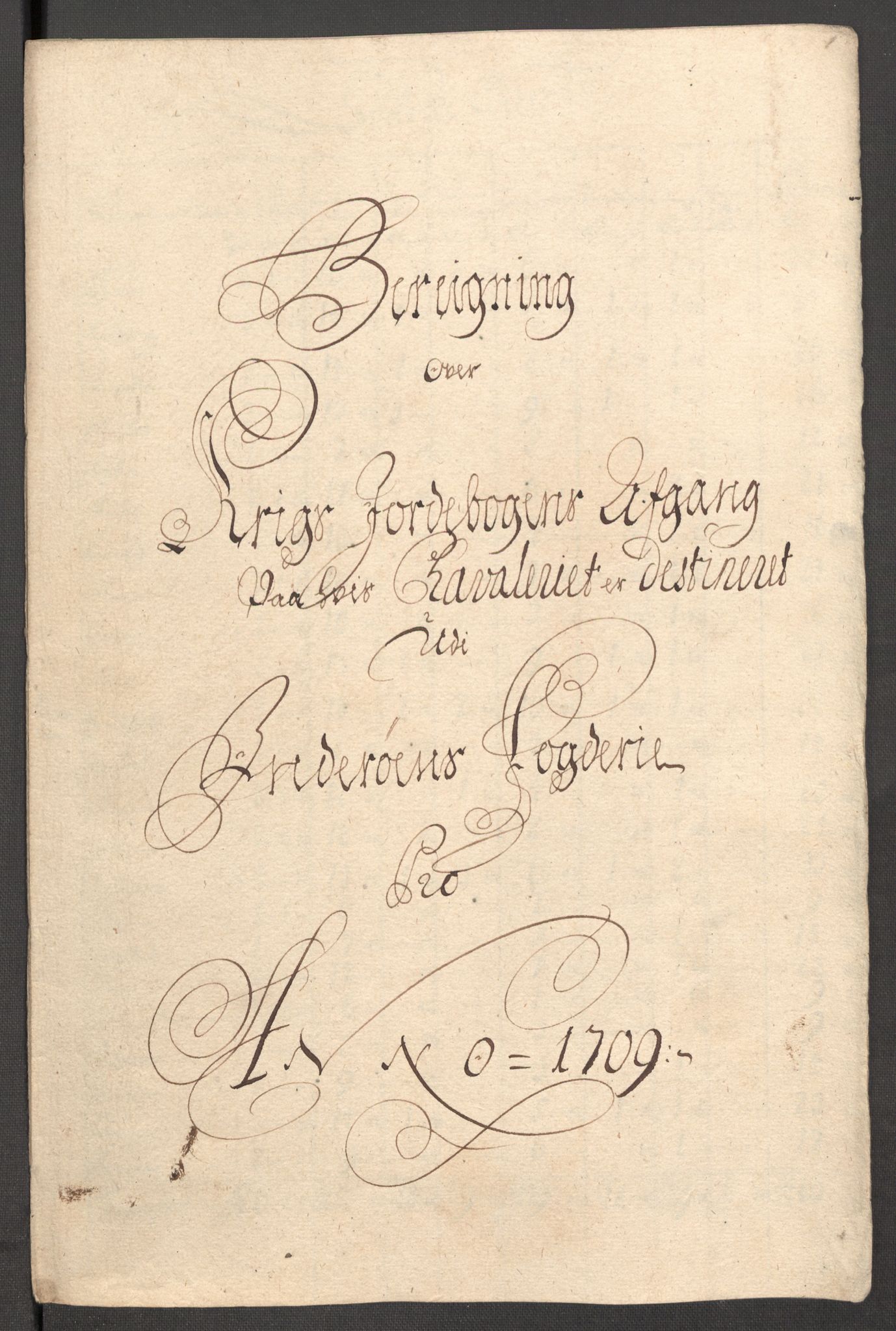 Rentekammeret inntil 1814, Reviderte regnskaper, Fogderegnskap, RA/EA-4092/R63/L4317: Fogderegnskap Inderøy, 1709, s. 187