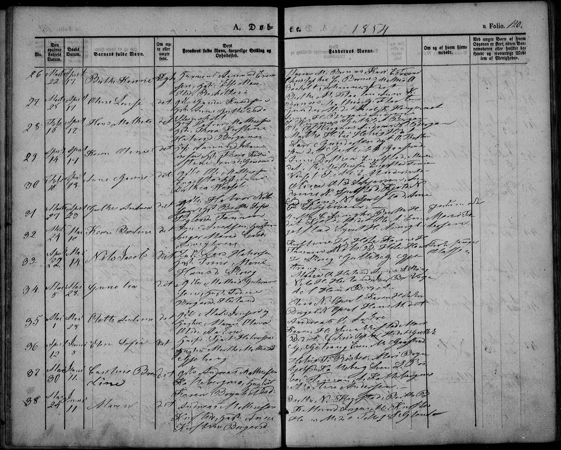 Lardal kirkebøker, AV/SAKO-A-350/F/Fa/L0006: Ministerialbok nr. I 6, 1835-1860, s. 120