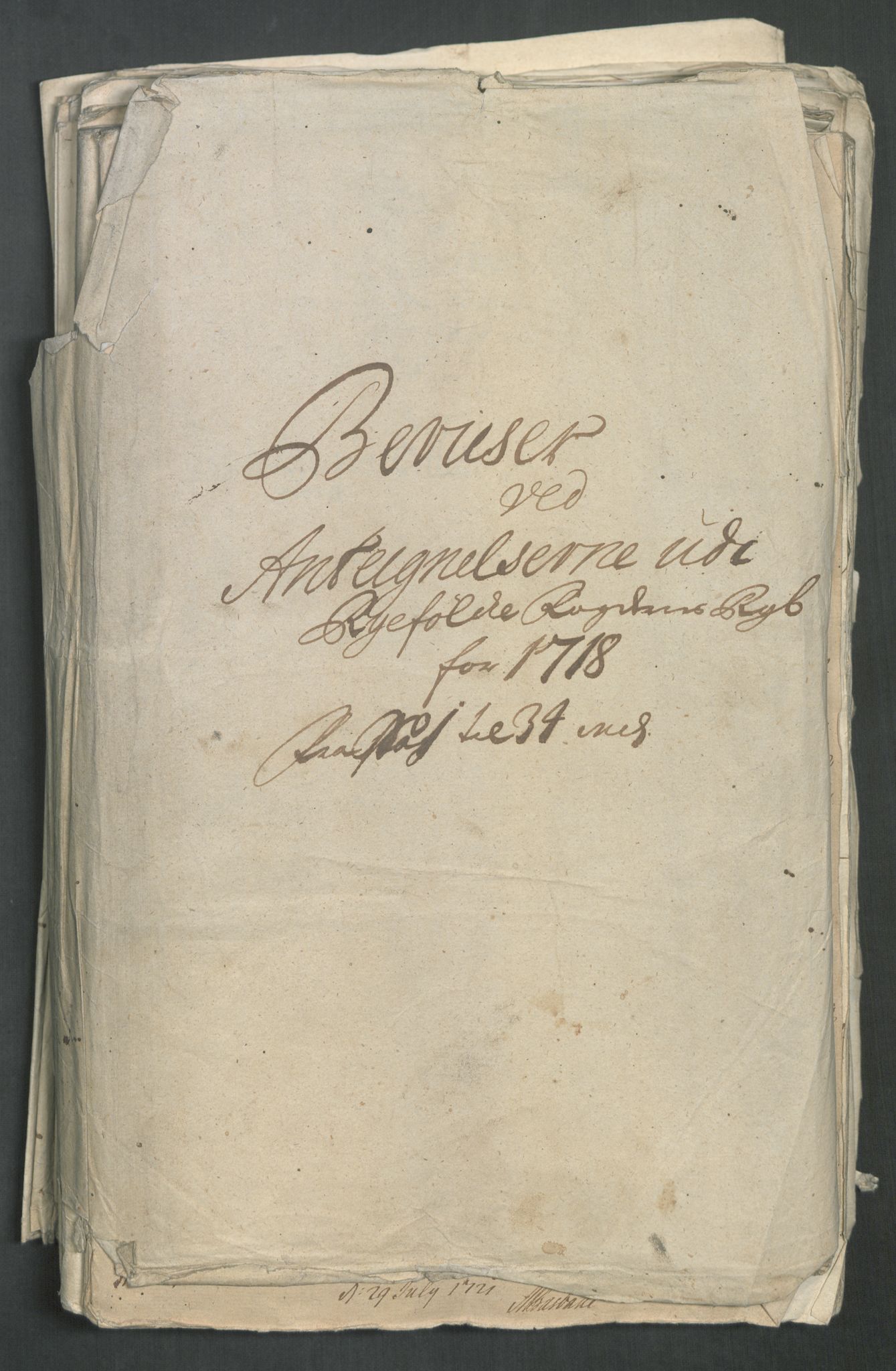 Rentekammeret inntil 1814, Reviderte regnskaper, Fogderegnskap, RA/EA-4092/R47/L2871: Fogderegnskap Ryfylke, 1718, s. 402