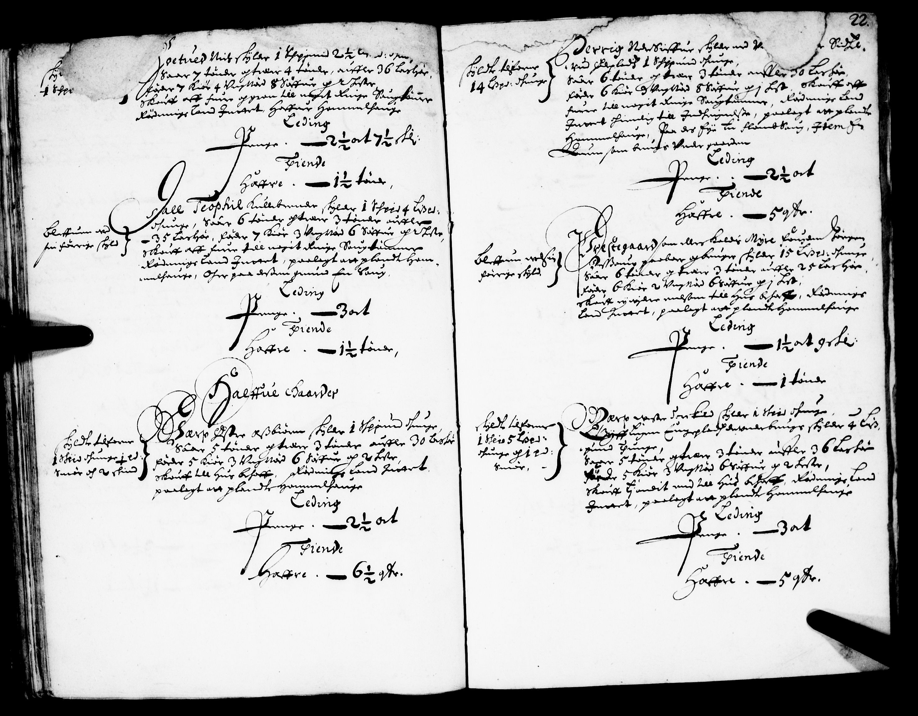 Rentekammeret inntil 1814, Realistisk ordnet avdeling, AV/RA-EA-4070/N/Nb/Nba/L0024: Sandsvær prestegjeld, 1667, s. 21b-22a