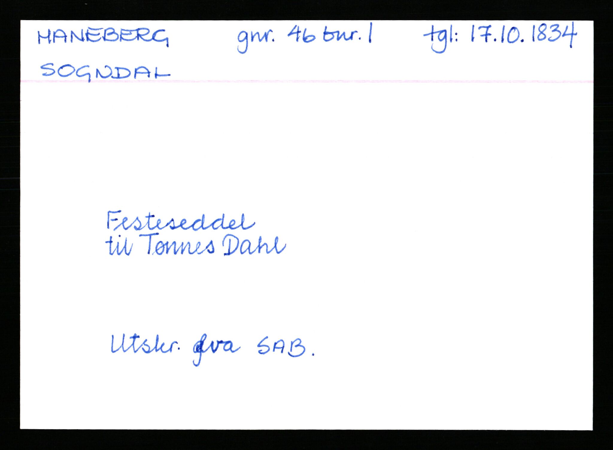 Statsarkivet i Stavanger, AV/SAST-A-101971/03/Y/Yk/L0015: Registerkort sortert etter gårdsnavn: Haneberg - Haugland nedre, 1750-1930, s. 40