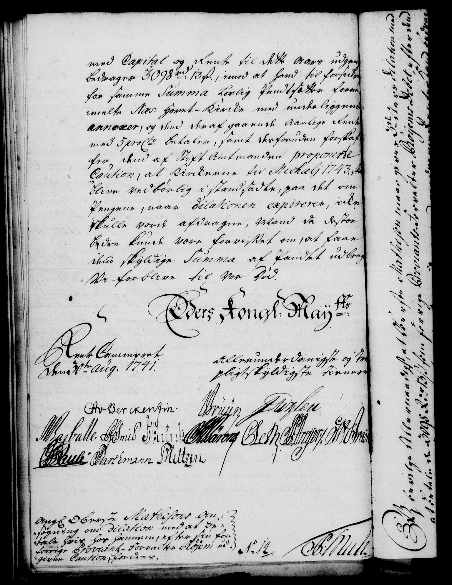 Rentekammeret, Kammerkanselliet, RA/EA-3111/G/Gf/Gfa/L0024: Norsk relasjons- og resolusjonsprotokoll (merket RK 52.24), 1741, s. 540