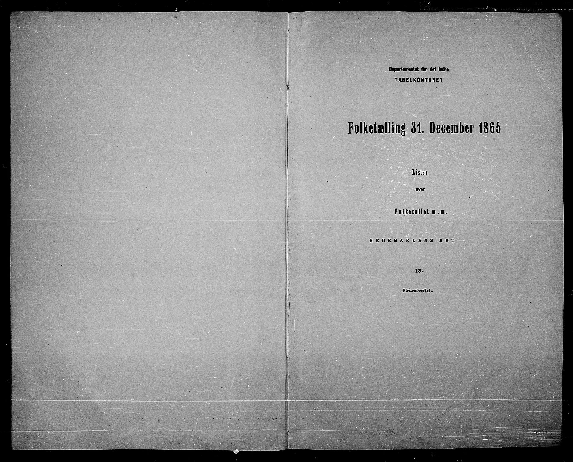 RA, Folketelling 1865 for 0422P Brandval prestegjeld, 1865, s. 3