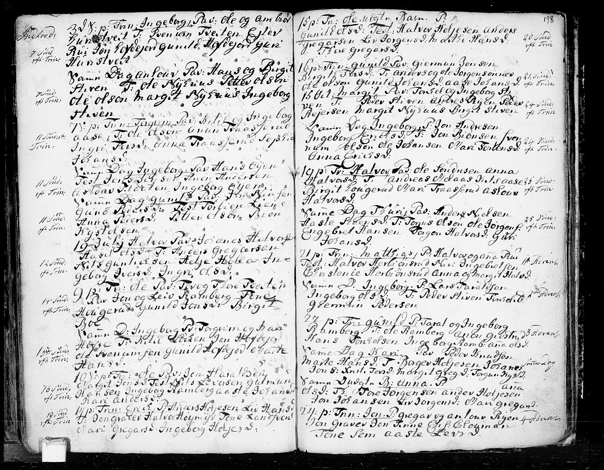 Heddal kirkebøker, AV/SAKO-A-268/F/Fa/L0003: Ministerialbok nr. I 3, 1723-1783, s. 198