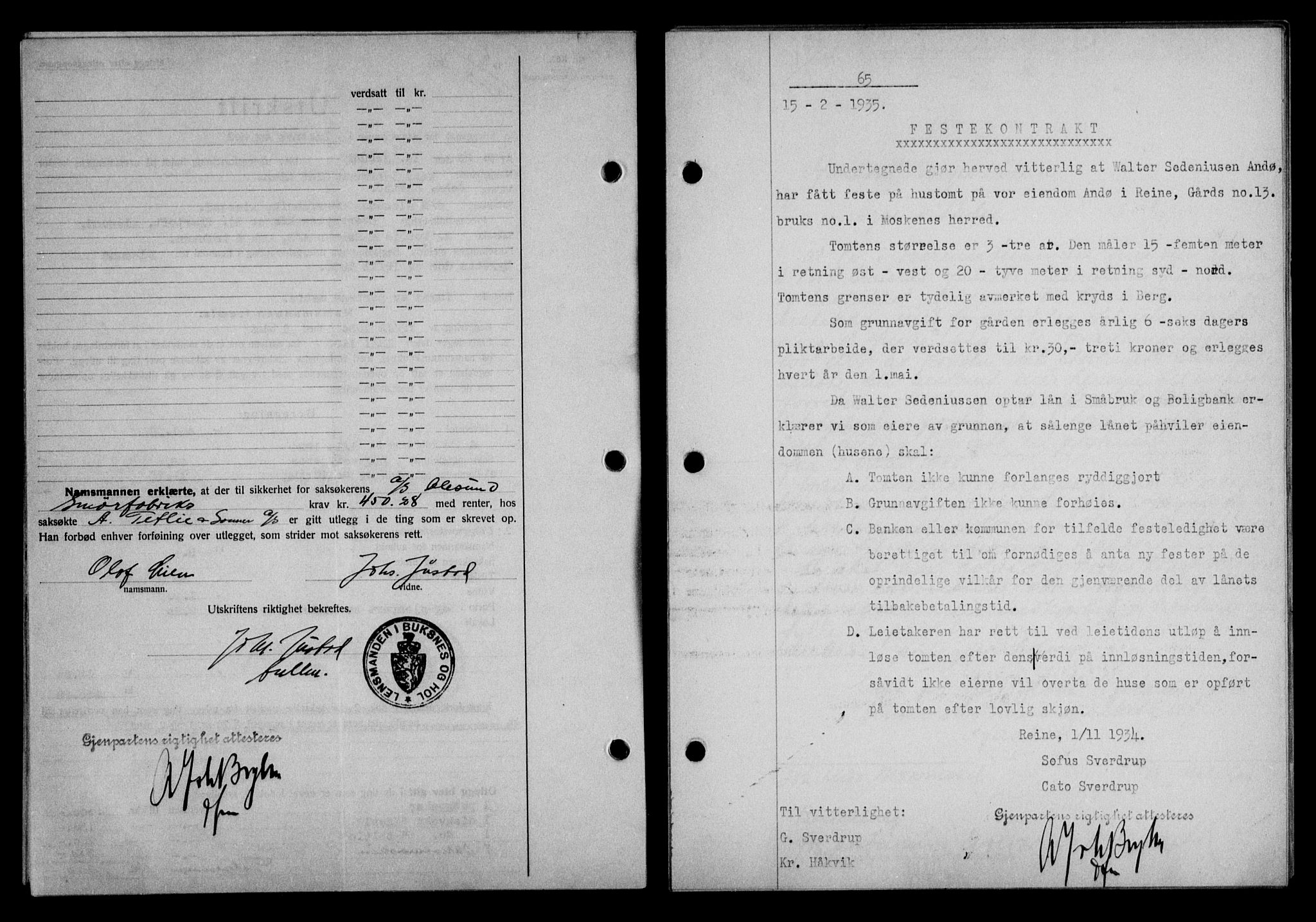Lofoten sorenskriveri, SAT/A-0017/1/2/2C/L0031b: Pantebok nr. 31b, 1935-1935, Tingl.dato: 15.02.1935