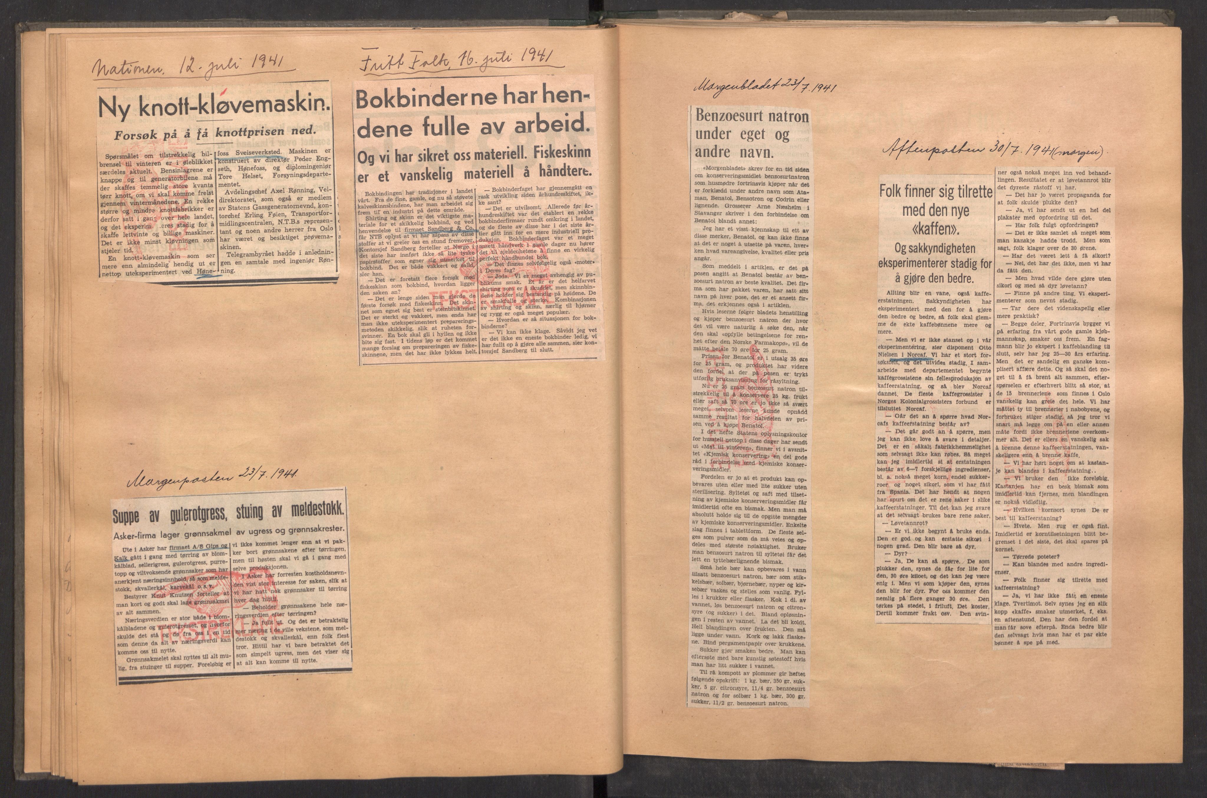 Tekstreklameutvalget, AV/RA-PA-0854/A/Aa/L0004: Kvartalsrapporter om virksomheten, 1940-1951